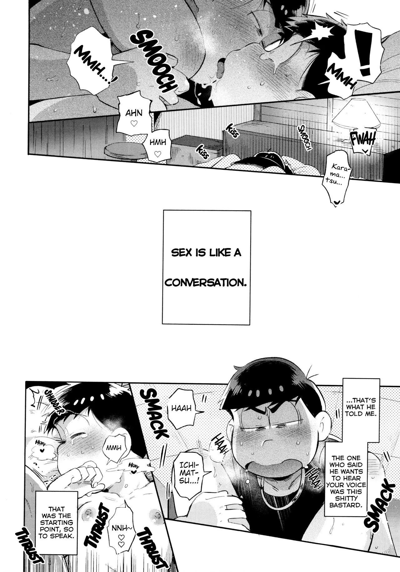 Momoiro netsu tsuki sōshūhen sairoku page 58 featuring karamatsu matsuno osomatsu-san parody - rough translation kissing hentai manga - read online free