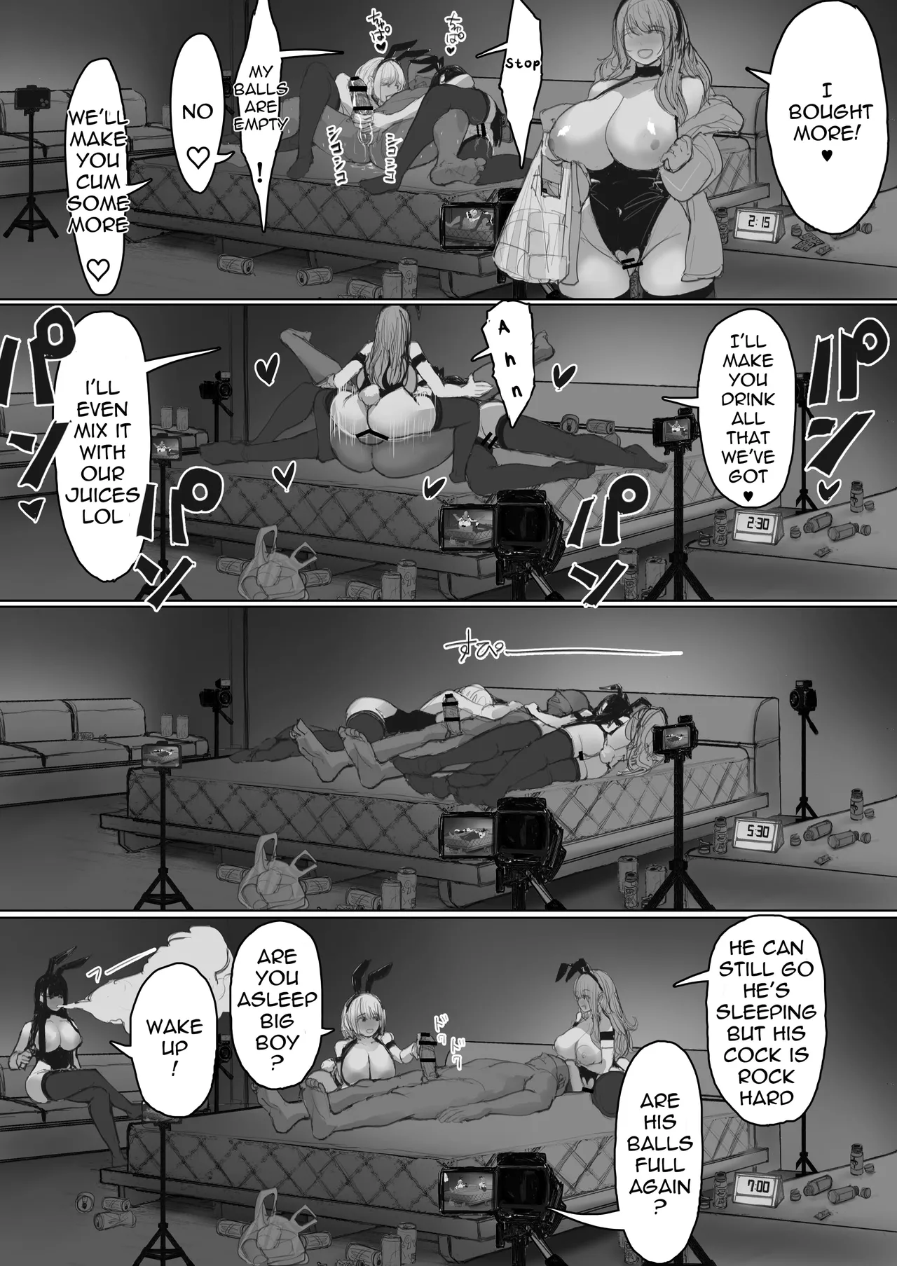 [E Tsuchiya (TUCCIAO)] Shakkin Gal 3-nin ga Doujin AV Satsuei shita Kekka | 3 Debt-Ridden Gyaru Shoot Home-Made Porn [English] page 42 original parody - sole male beauty mark hentai manga - read online free