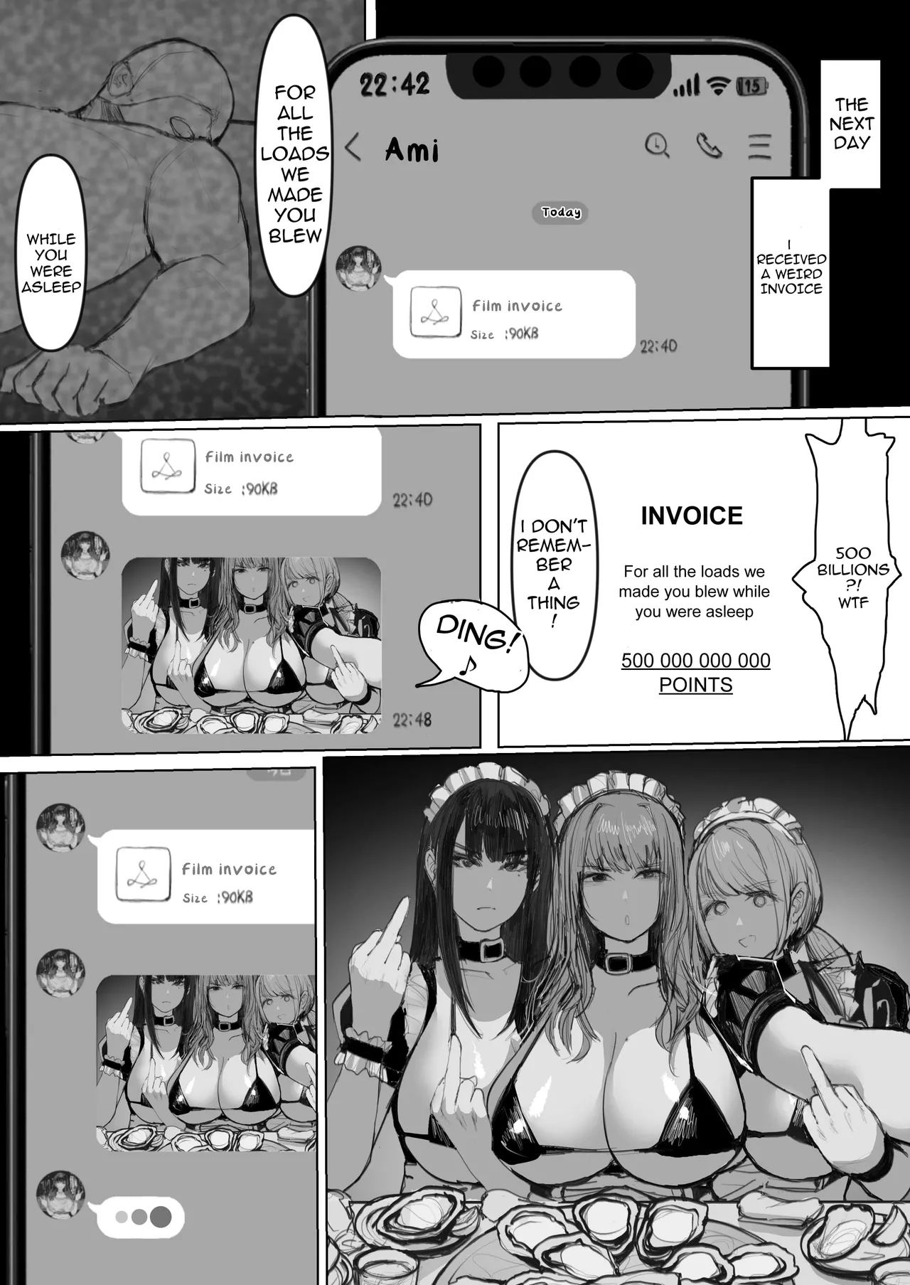 [E Tsuchiya (TUCCIAO)] Shakkin Gal 3-nin ga Doujin AV Satsuei shita Kekka | 3 Debt-Ridden Gyaru Shoot Home-Made Porn [English] page 51 original parody - sole male beauty mark hentai manga - read online free
