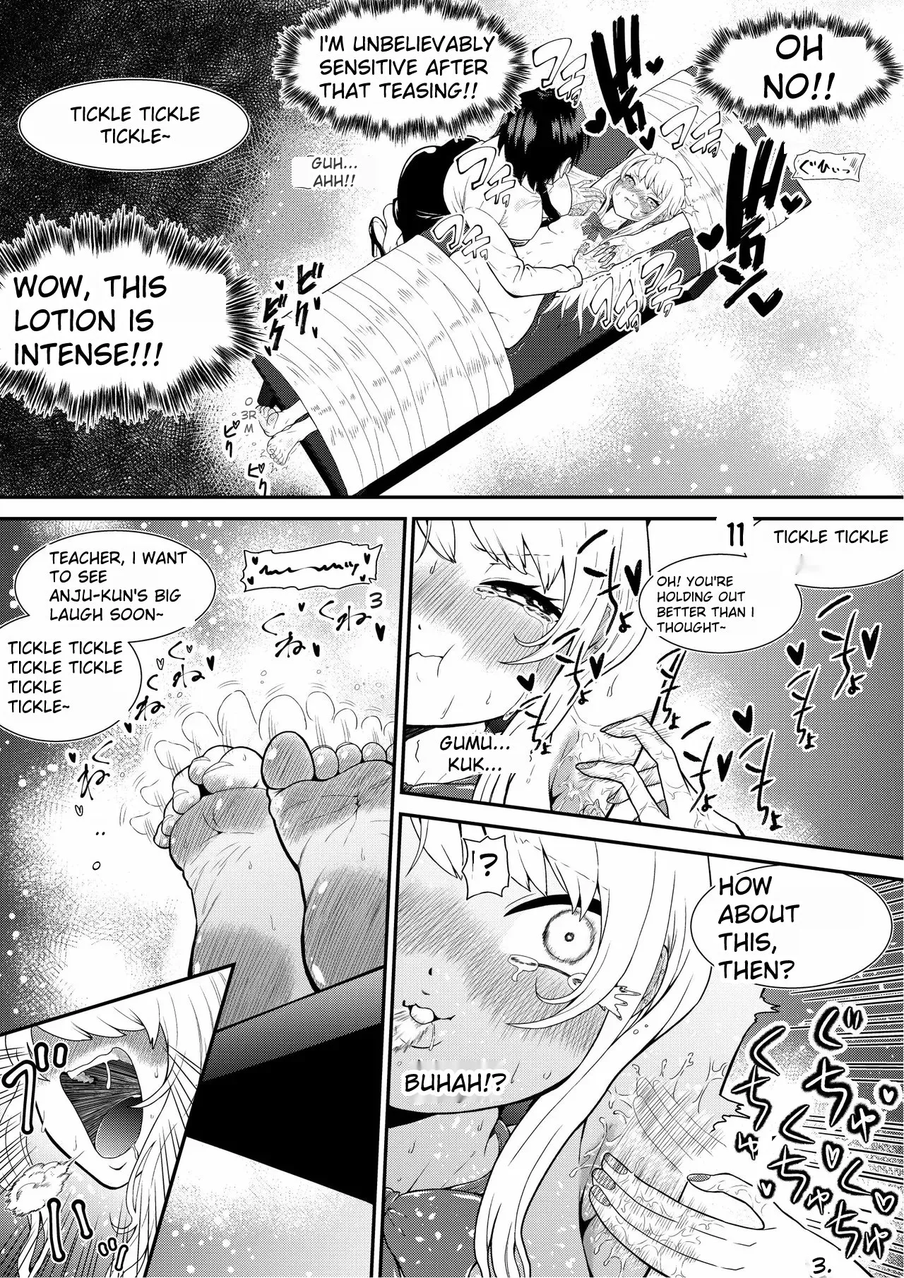 Tickling Guidance for Sassy Gal Anju page 18 original parody - mosaic censorship rough translation hentai manga - read online free