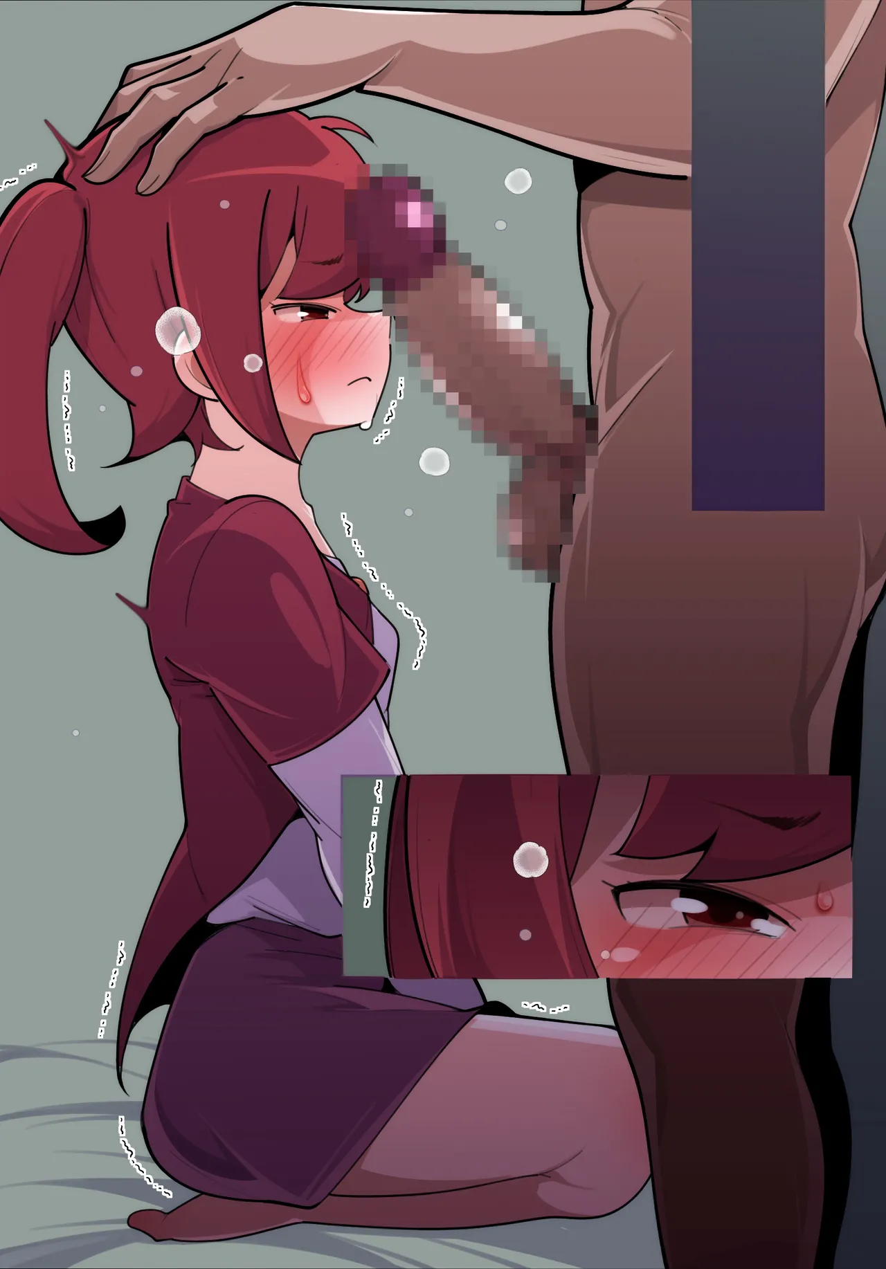 Papakatsu Josoukko wa Otosareru. page 44 original parody - full color mosaic censorship hentai manga - read online free