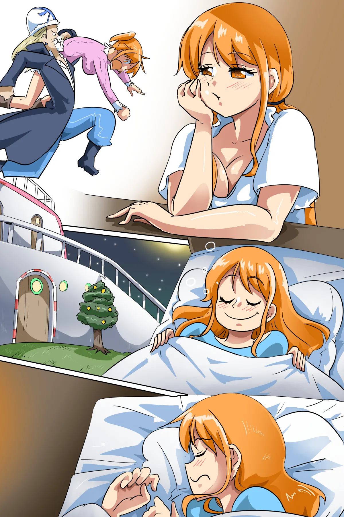 Na*i locked in a room you can't leave unless you have SEX page 17 featuring nami - sole female sole male hentai manga - read online free