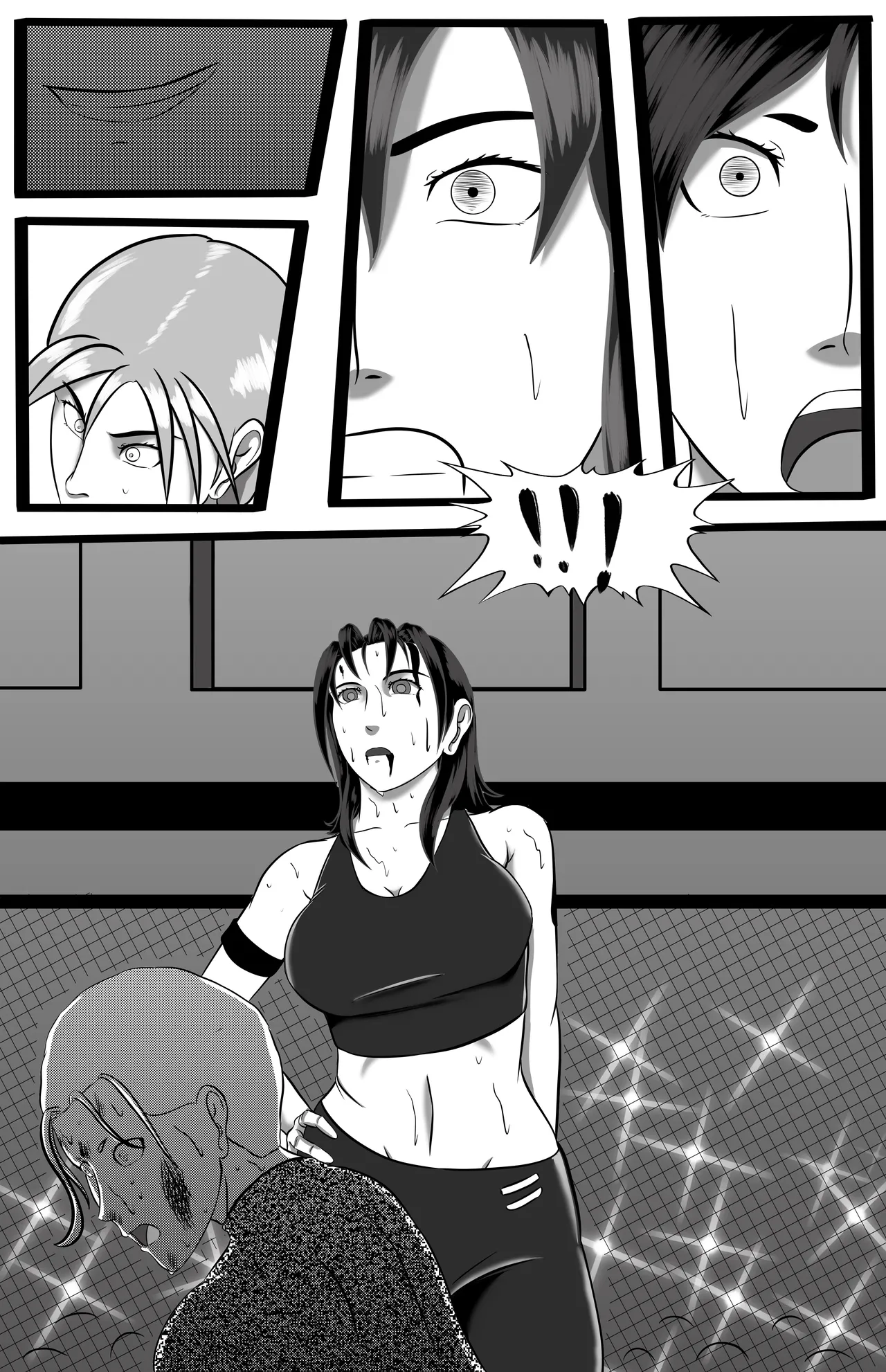 underground tournament page 127 featuring jun kazama virtua fighter parody - ryona wrestling hentai manga - read online free