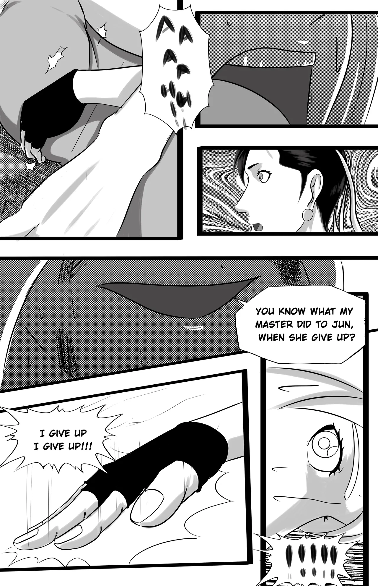 underground tournament page 34 featuring jun kazama virtua fighter parody - ryona wrestling hentai manga - read online free