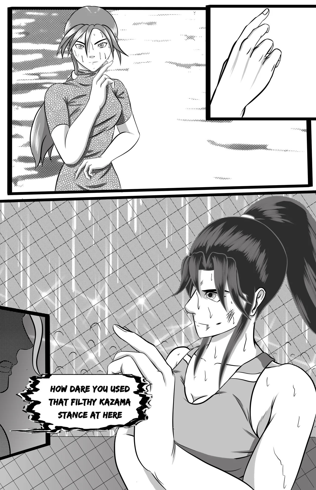 underground tournament page 64 featuring jun kazama virtua fighter parody - ryona wrestling hentai manga - read online free