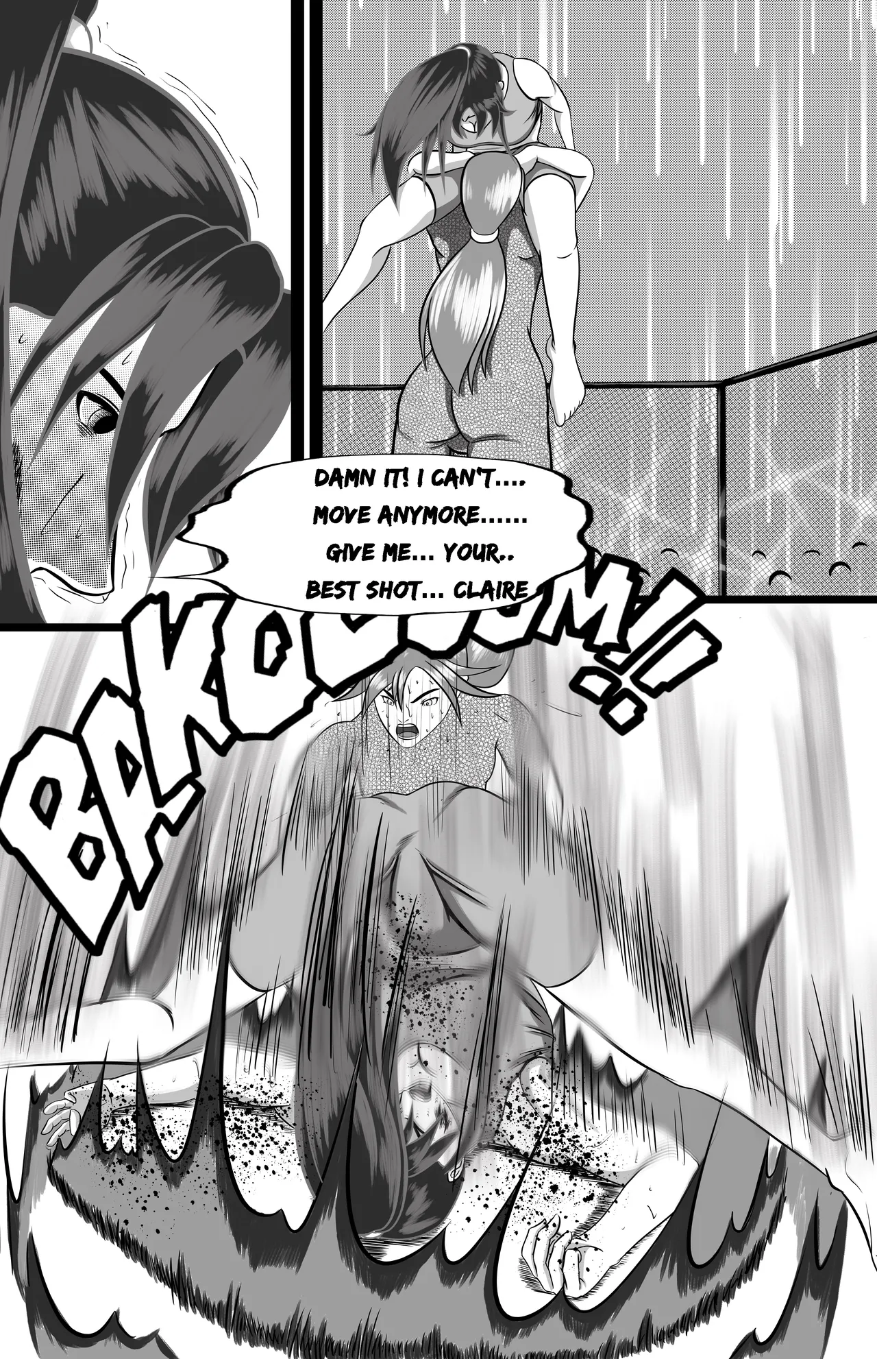 underground tournament page 70 featuring jun kazama virtua fighter parody - ryona wrestling hentai manga - read online free