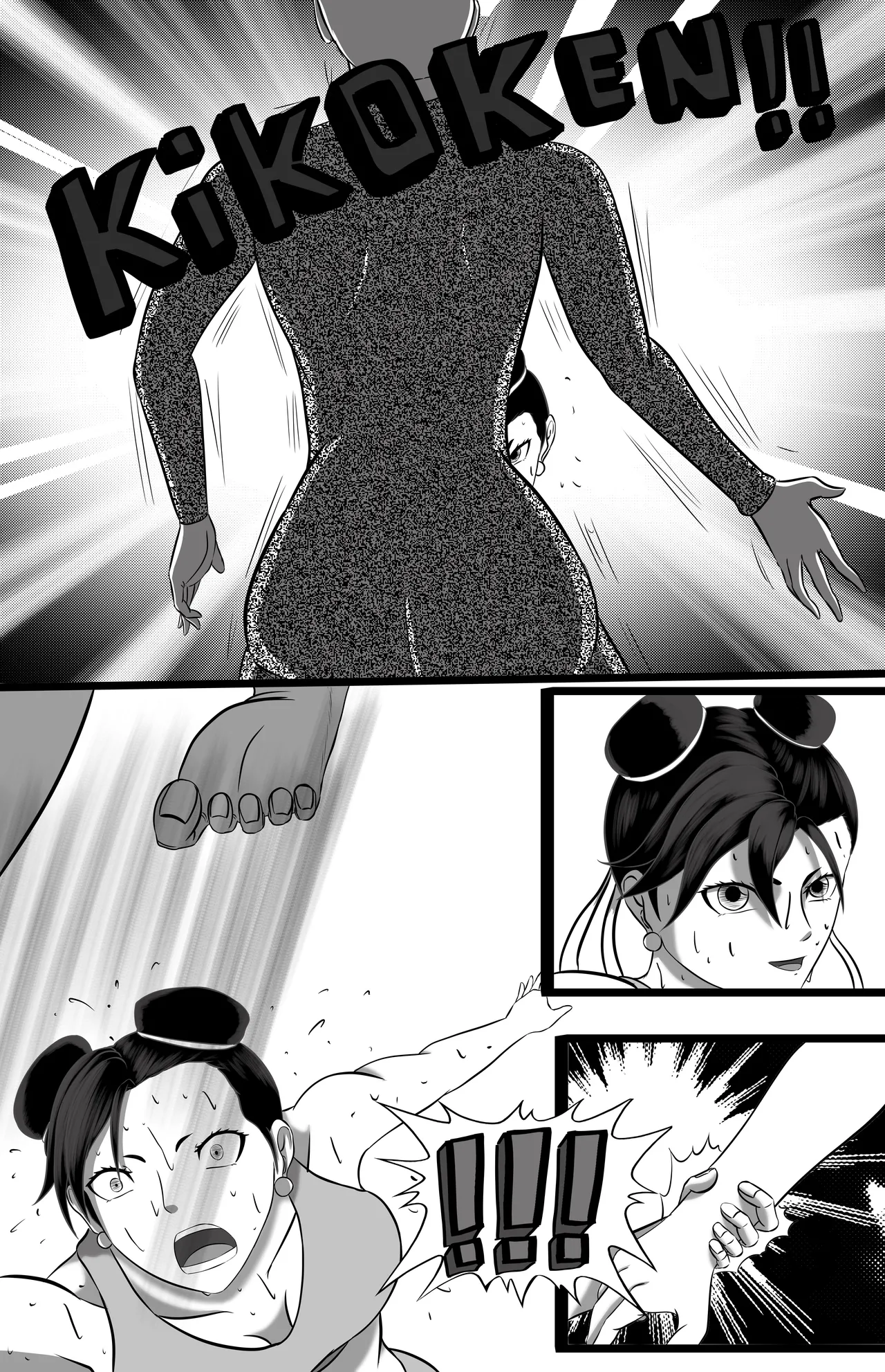 underground tournament page 99 featuring jun kazama virtua fighter parody - ryona wrestling hentai manga - read online free