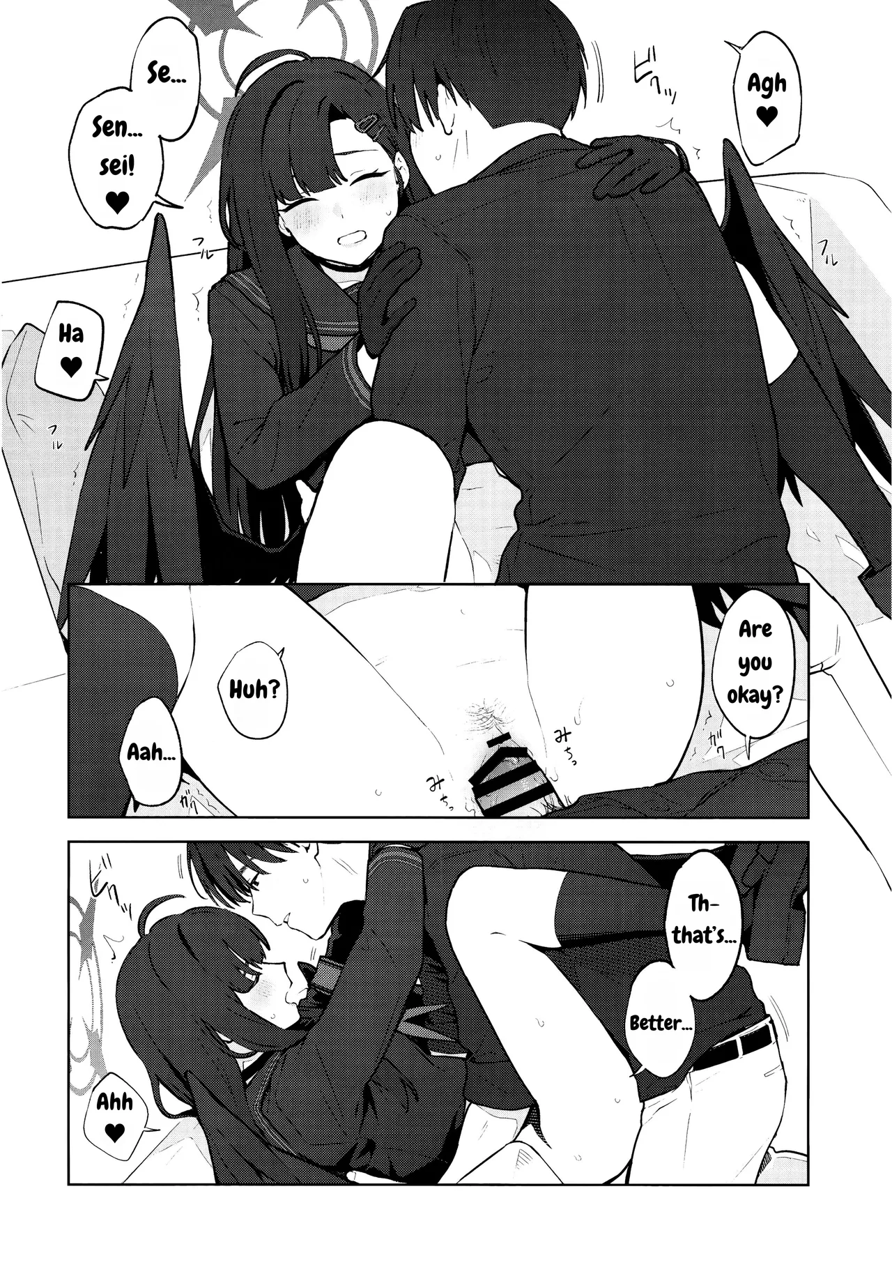 Sukissu! | I love you! page 29 featuring sensei blue archive parody - sole female sole male hentai manga - read online free