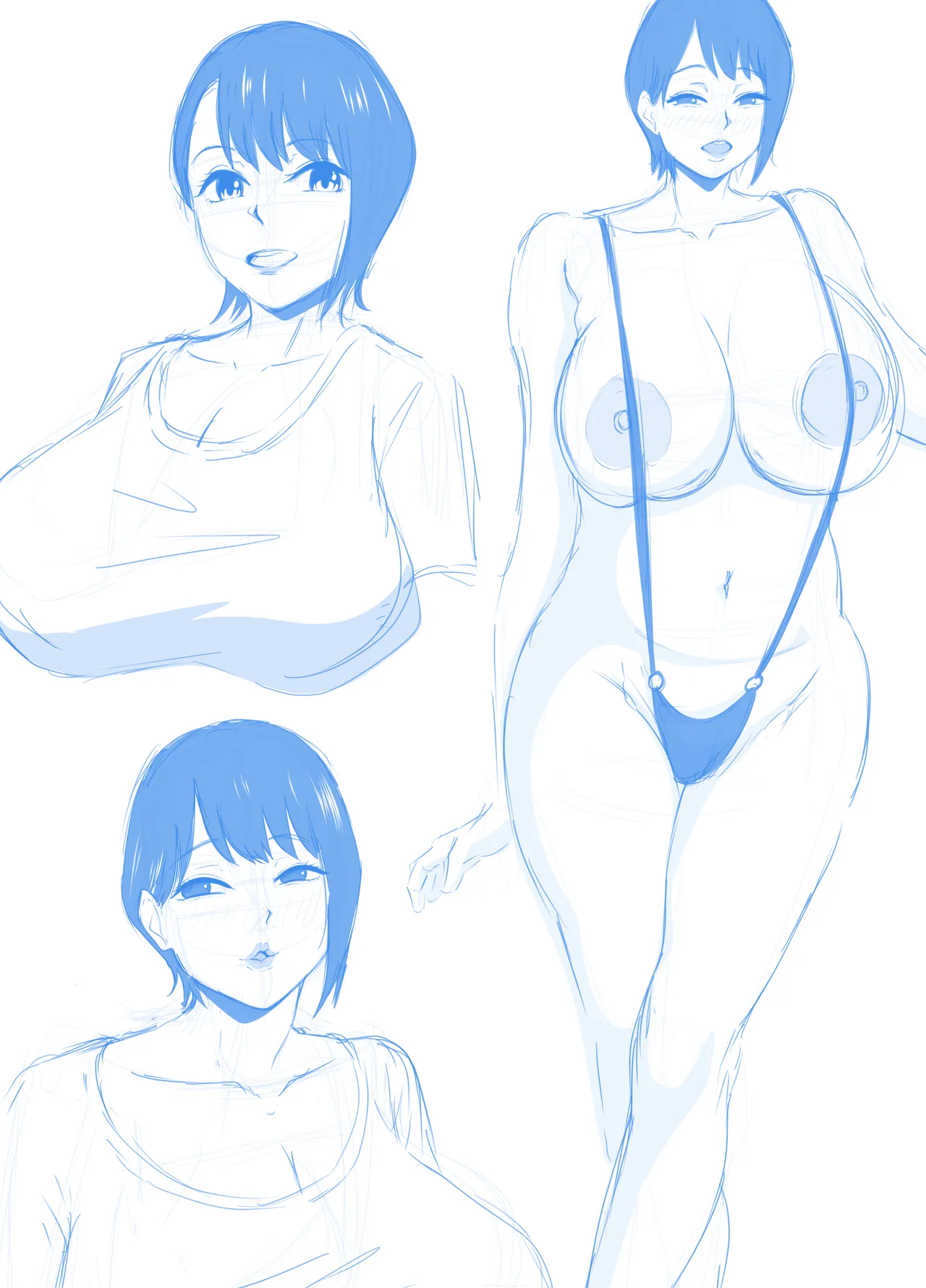 Yokkyuu Fuman na Muchimuchi Okaa-san ga Musuko no Tomodachi to... - Page 2