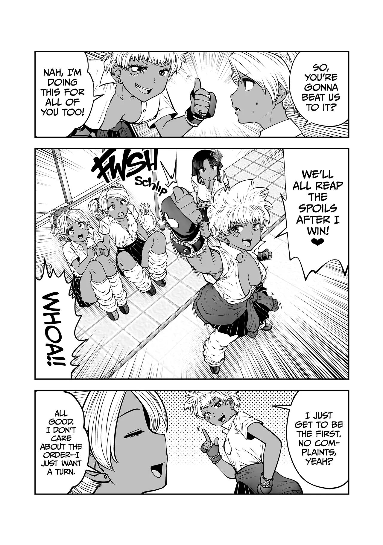 Transferred to the Gyaru Academy Chapter 35 page 22 - dark skin gyaru hentai manga - read online free