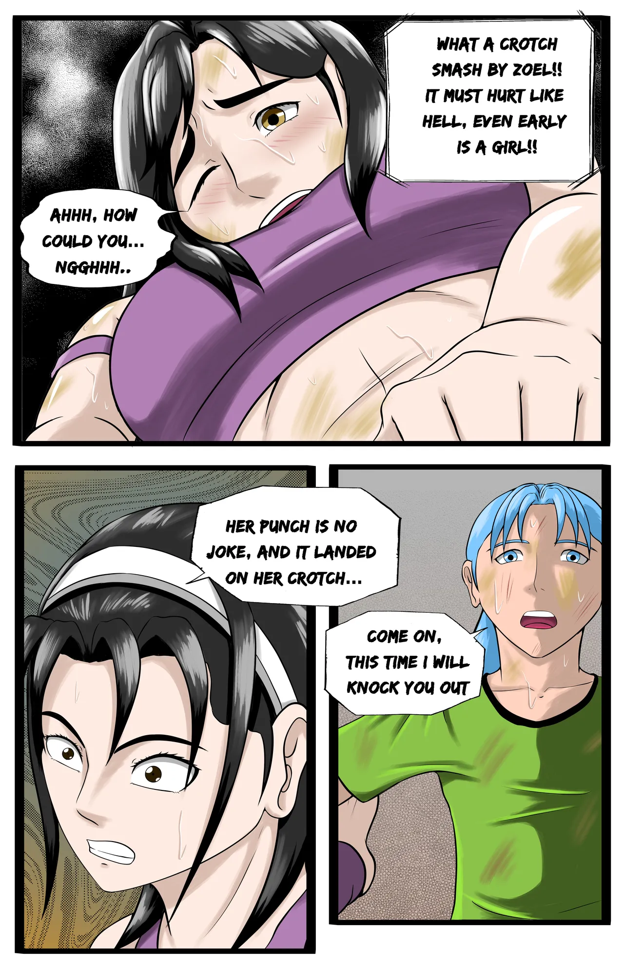 Infiltration page 101 featuring benikage - ryona wrestling hentai manga - read online free