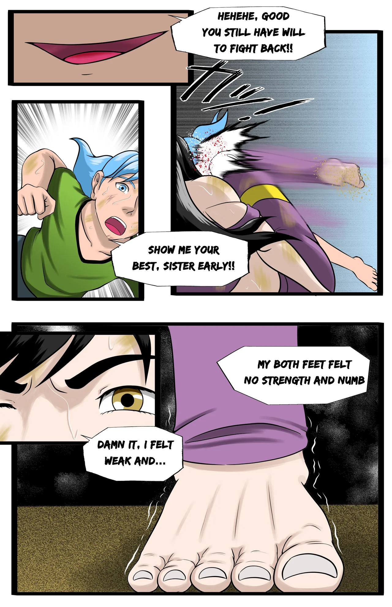 Infiltration page 103 featuring benikage - ryona wrestling hentai manga - read online free