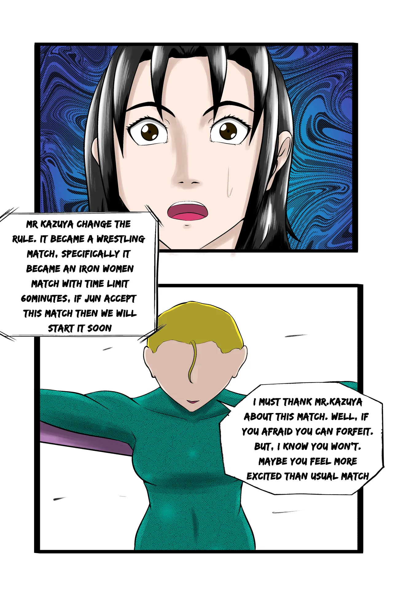 Infiltration page 139 featuring benikage - ryona wrestling hentai manga - read online free