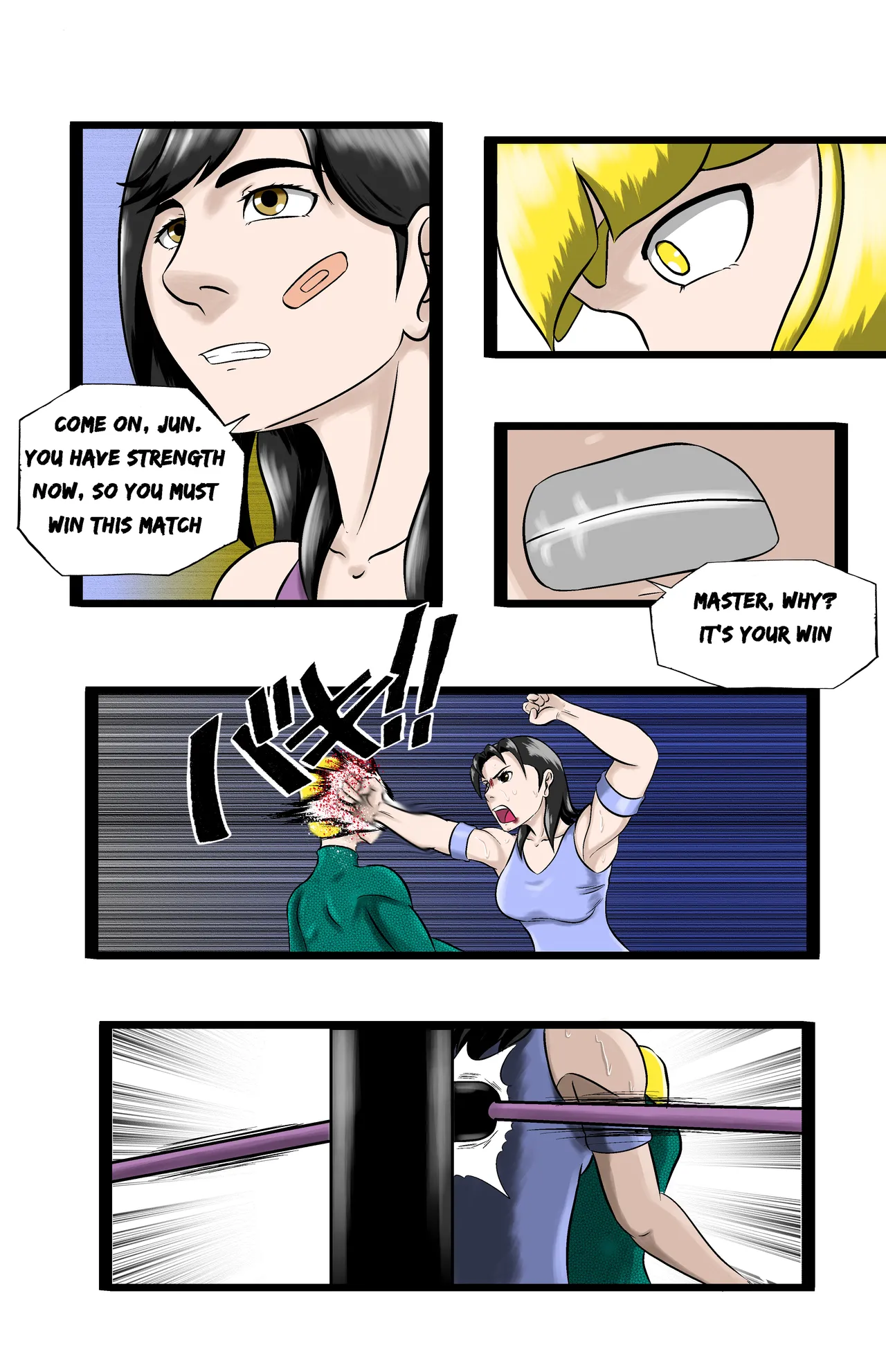 Infiltration page 180 featuring benikage - ryona wrestling hentai manga - read online free
