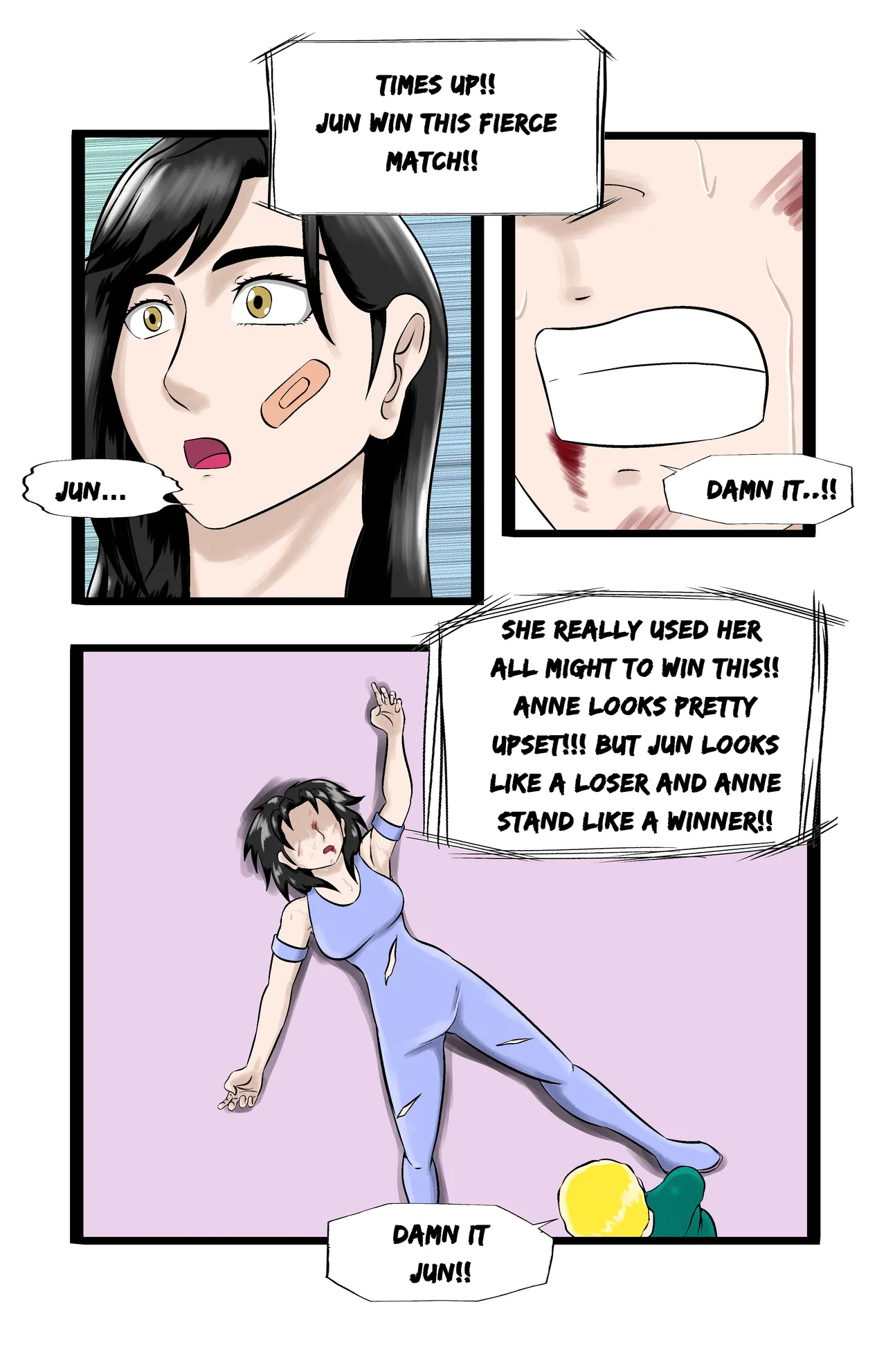 Infiltration page 200 featuring benikage - ryona wrestling hentai manga - read online free