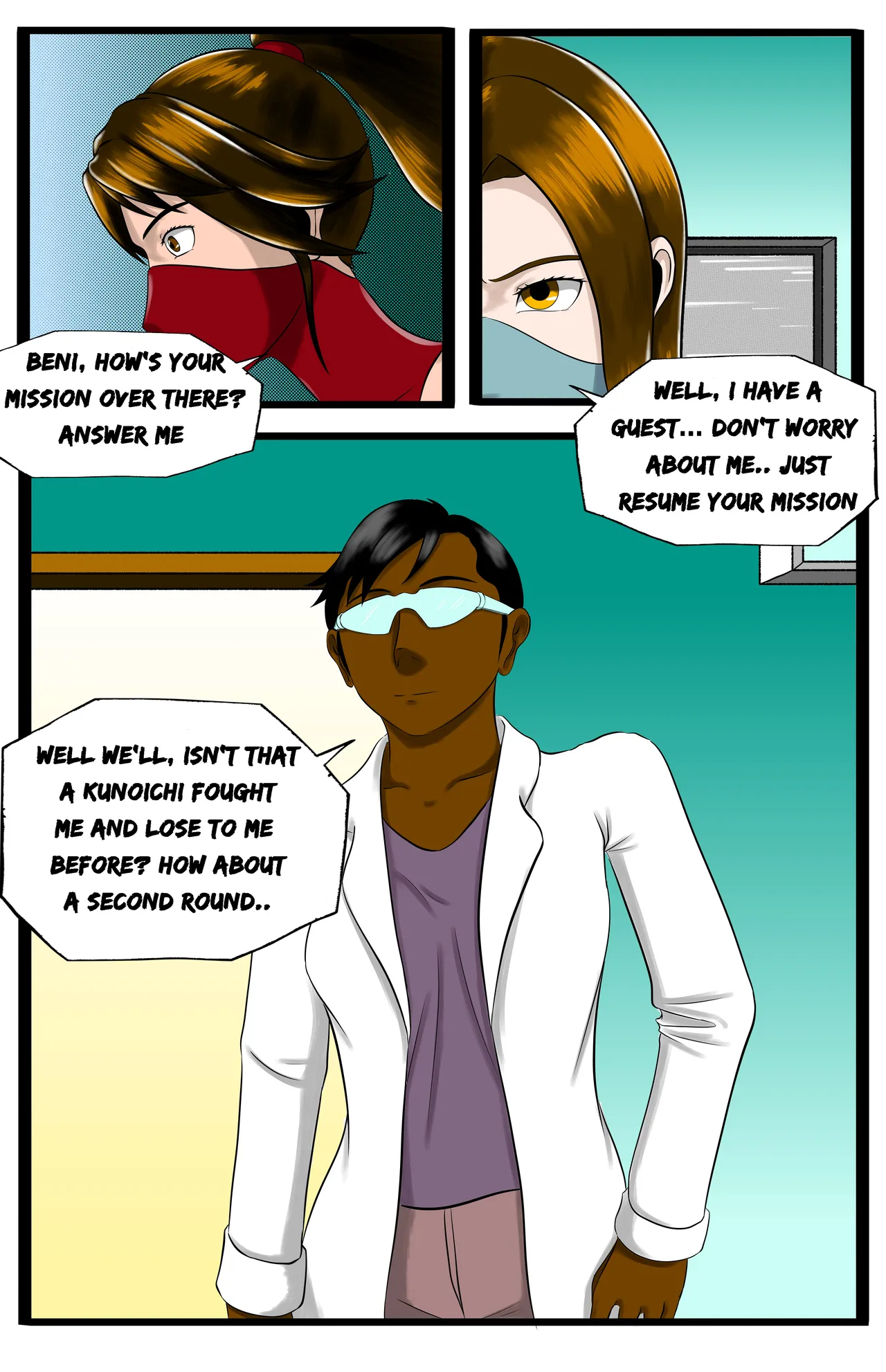 Infiltration page 22 featuring benikage - ryona wrestling hentai manga - read online free