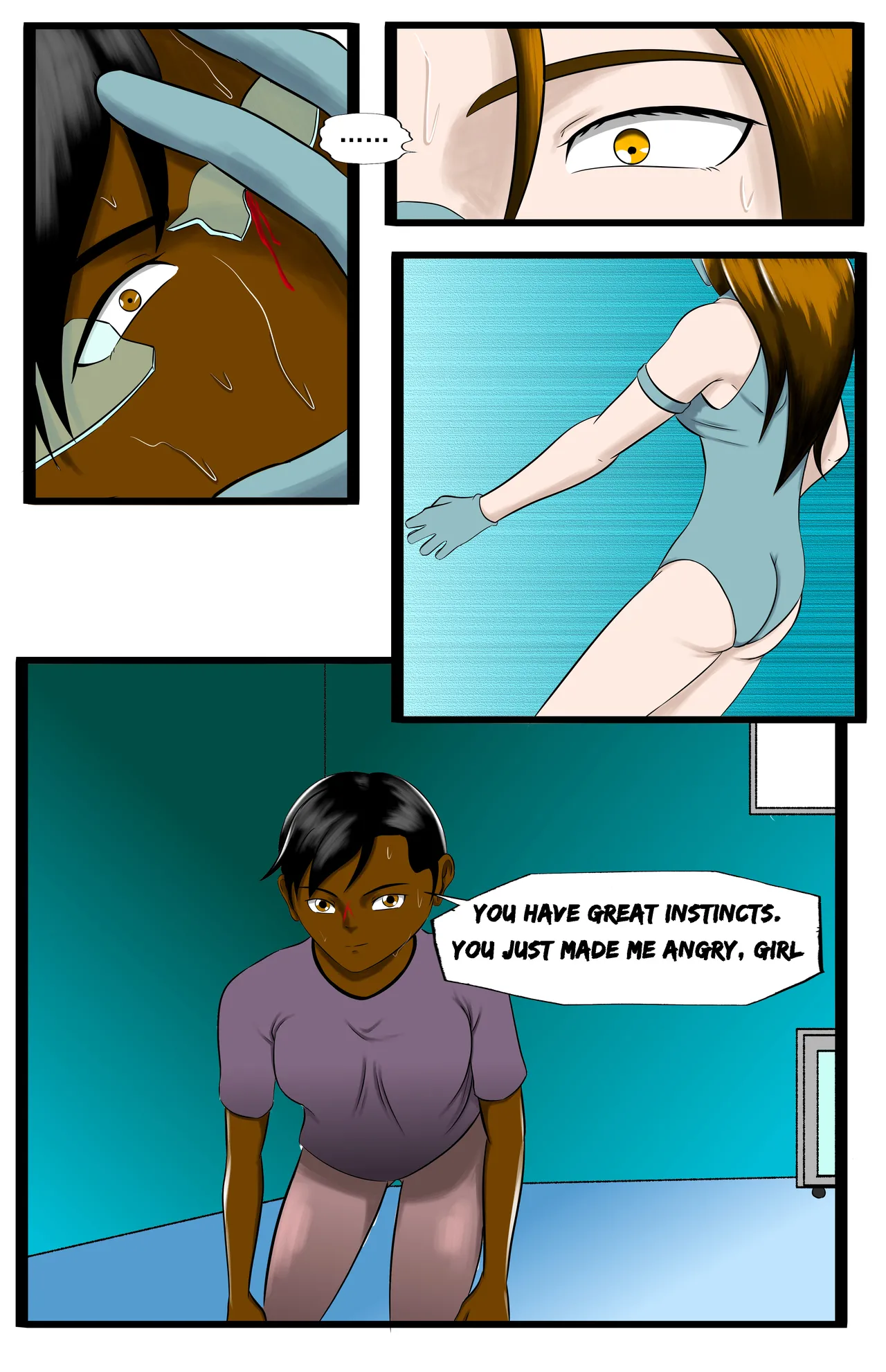 Infiltration page 29 featuring benikage - ryona wrestling hentai manga - read online free