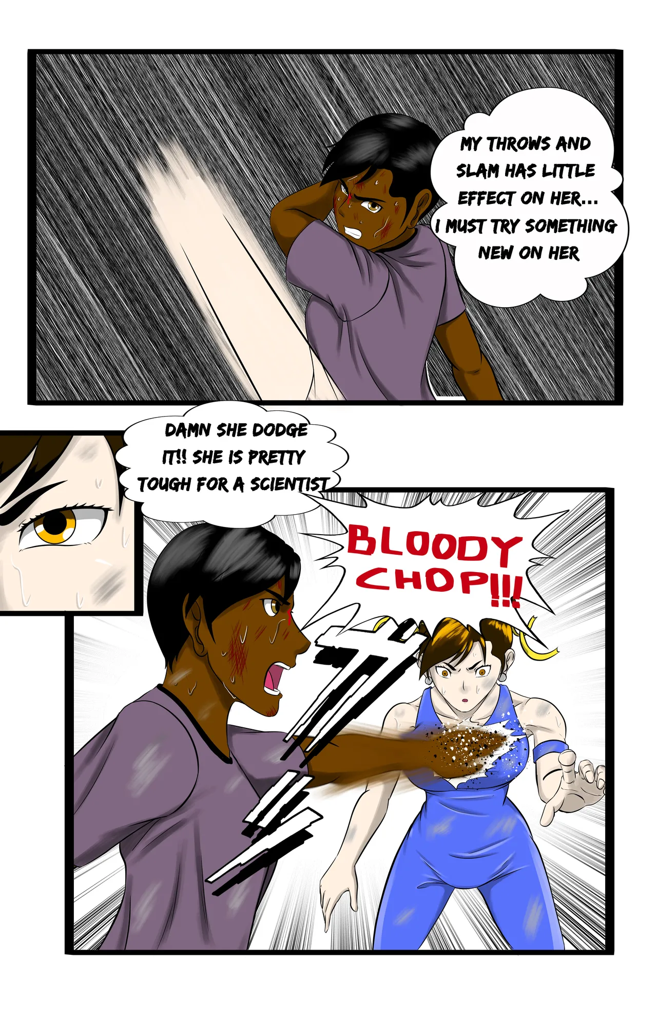 Infiltration page 67 featuring benikage - ryona wrestling hentai manga - read online free