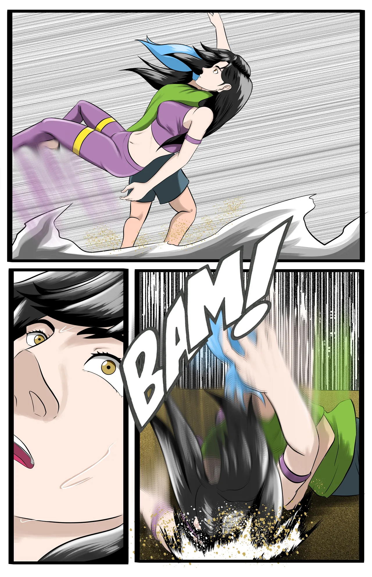 Infiltration page 89 featuring benikage - ryona wrestling hentai manga - read online free