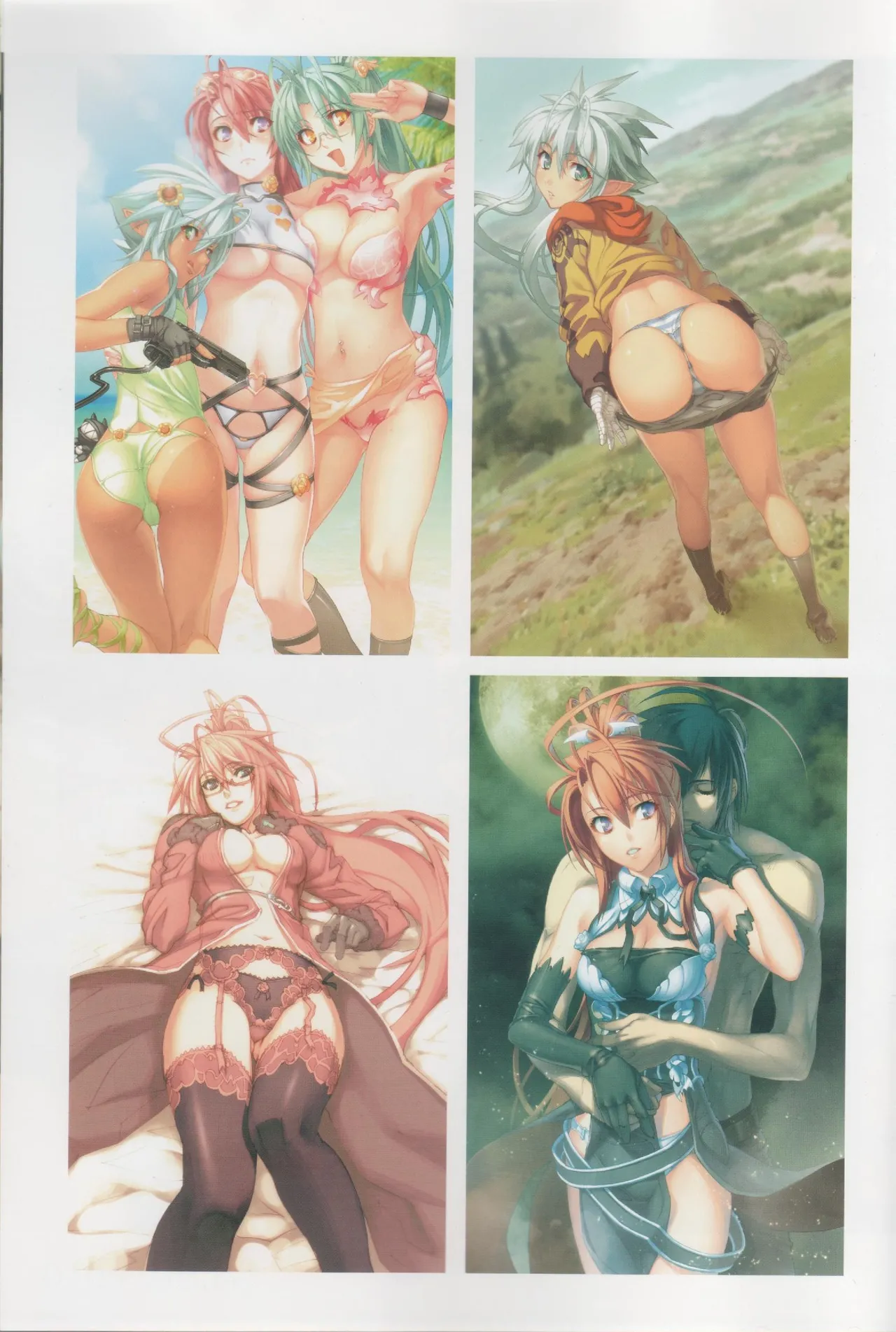 Hyakka Emaki: Jingai Makyo Official Guidebook page 12 - artbook mosaic censorship hentai manga - read online free