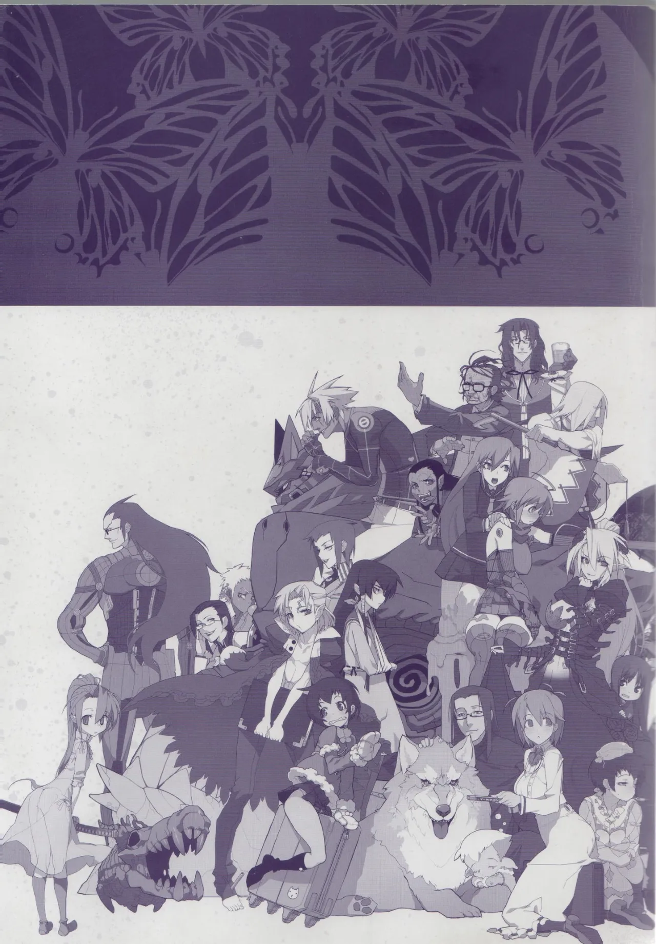 Hyakka Emaki: Jingai Makyo Official Guidebook page 151 - mosaic censorship artbook hentai manga - read online free