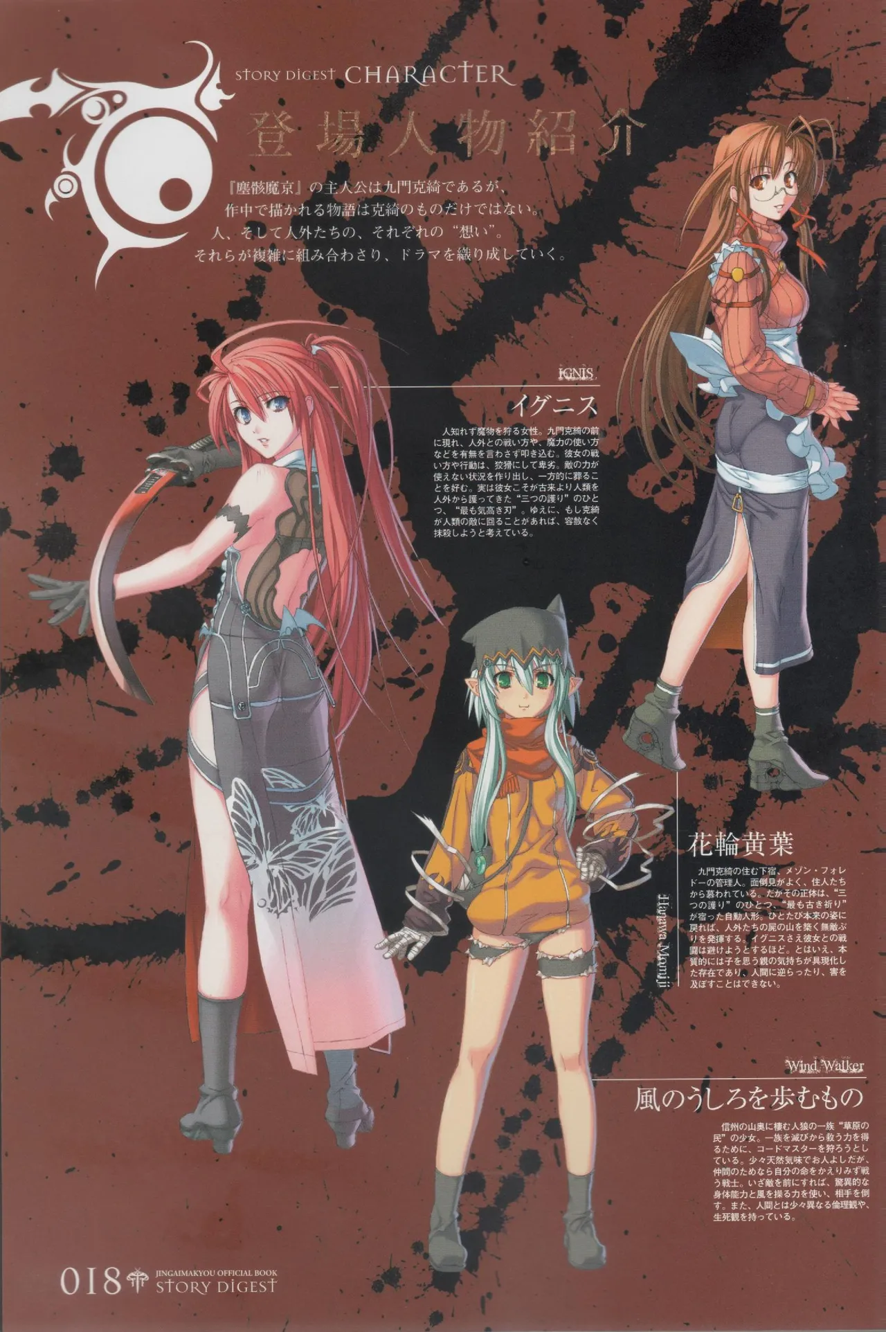 Hyakka Emaki: Jingai Makyo Official Guidebook page 18 - artbook mosaic censorship hentai manga - read online free