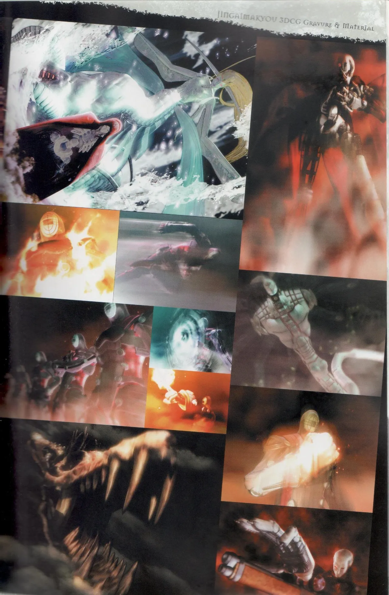 Hyakka Emaki: Jingai Makyo Official Guidebook page 87 - mosaic censorship artbook hentai manga - read online free