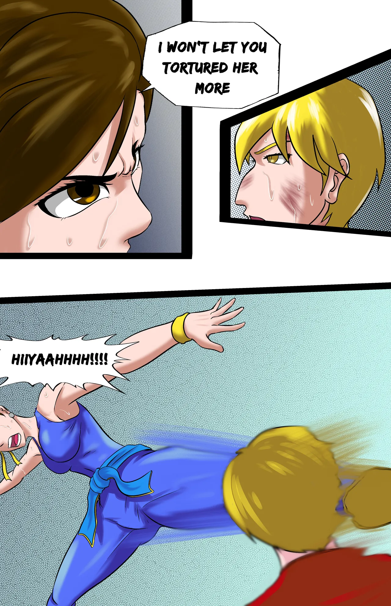 Revenge page 105 featuring chun-li street fighter parody - full color ryona hentai manga - read online free