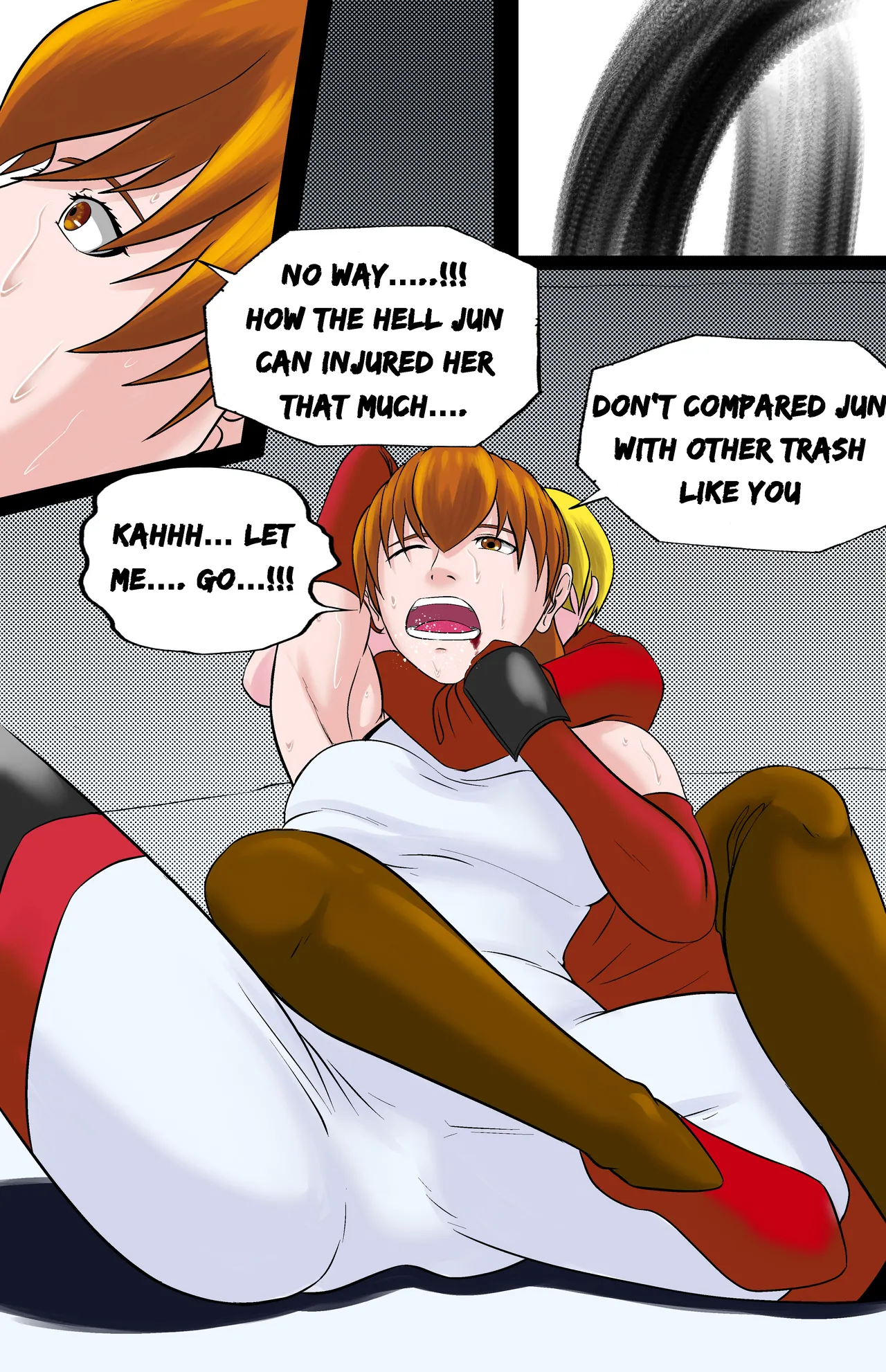 Revenge page 108 featuring jun kazama virtua fighter parody - ryona full color hentai manga - read online free