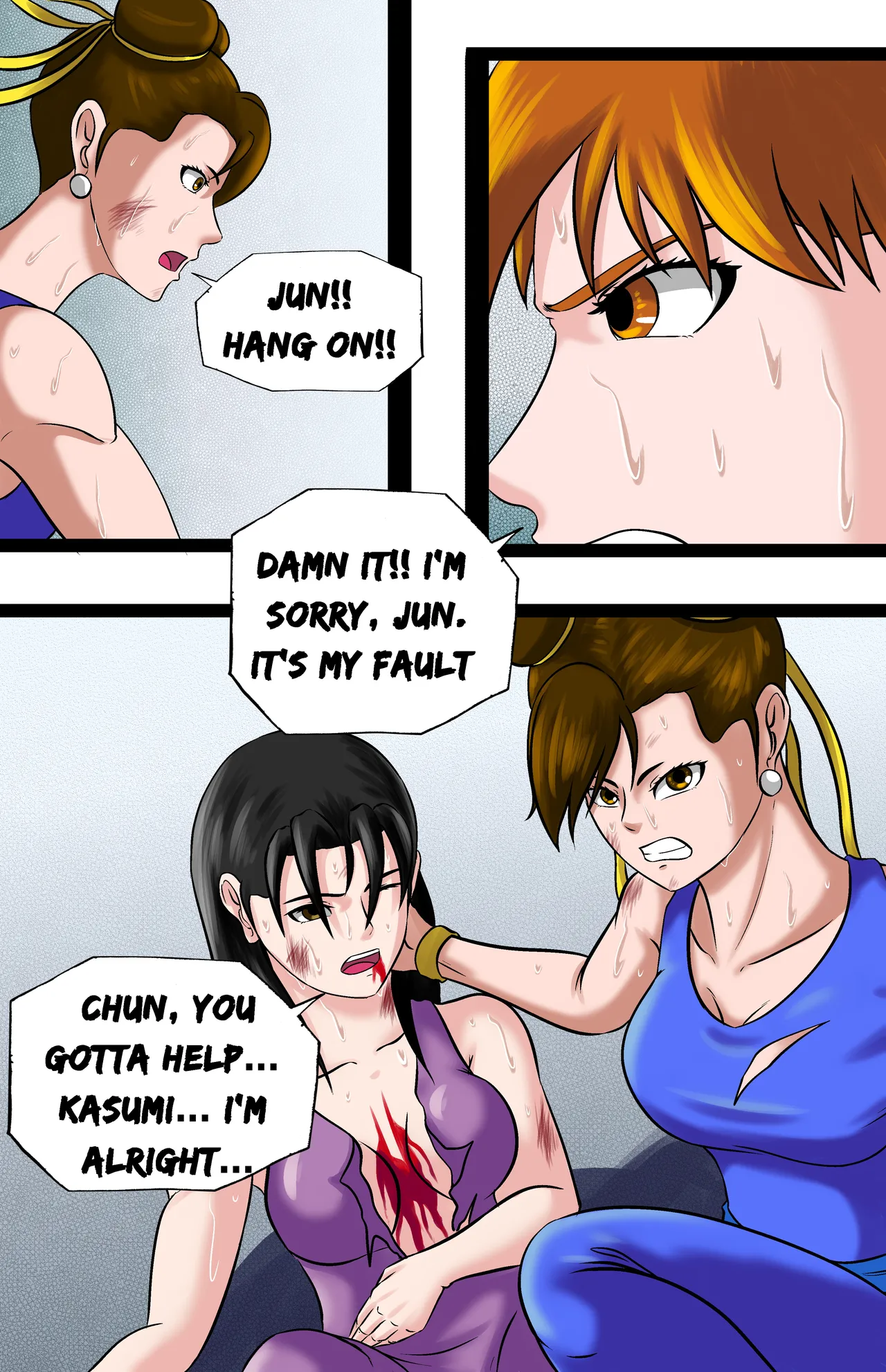 Revenge page 144 featuring chun-li street fighter parody - full color ryona hentai manga - read online free