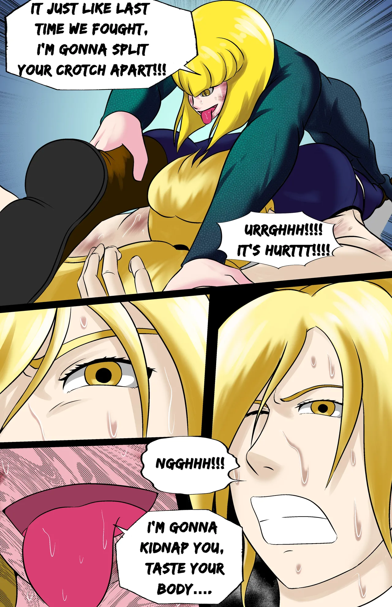 Revenge page 93 featuring jun kazama virtua fighter parody - ryona full color hentai manga - read online free
