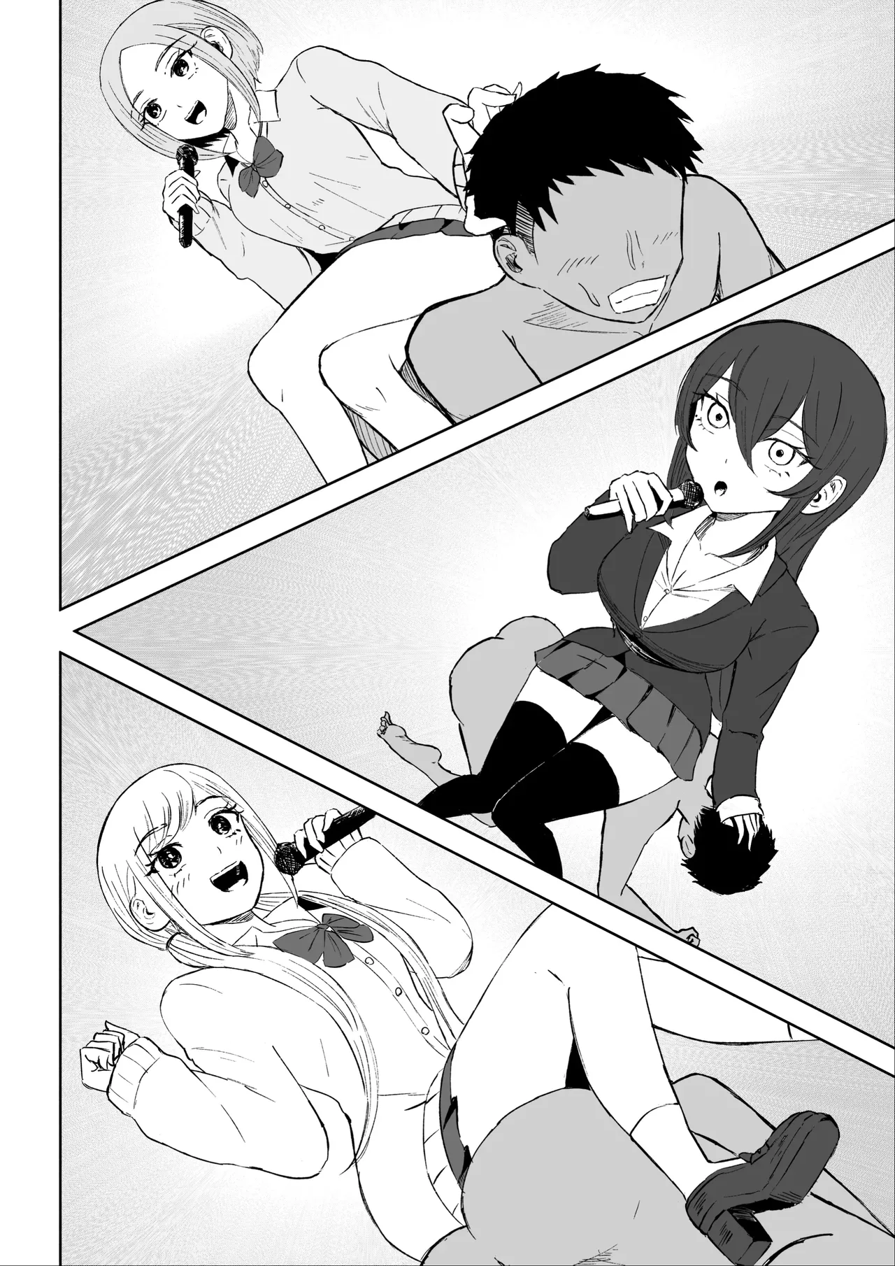 Houkago no Harem Mazo | 放学后被女生们包围的抖M page 15 original parody - sole male group hentai manga - read online free