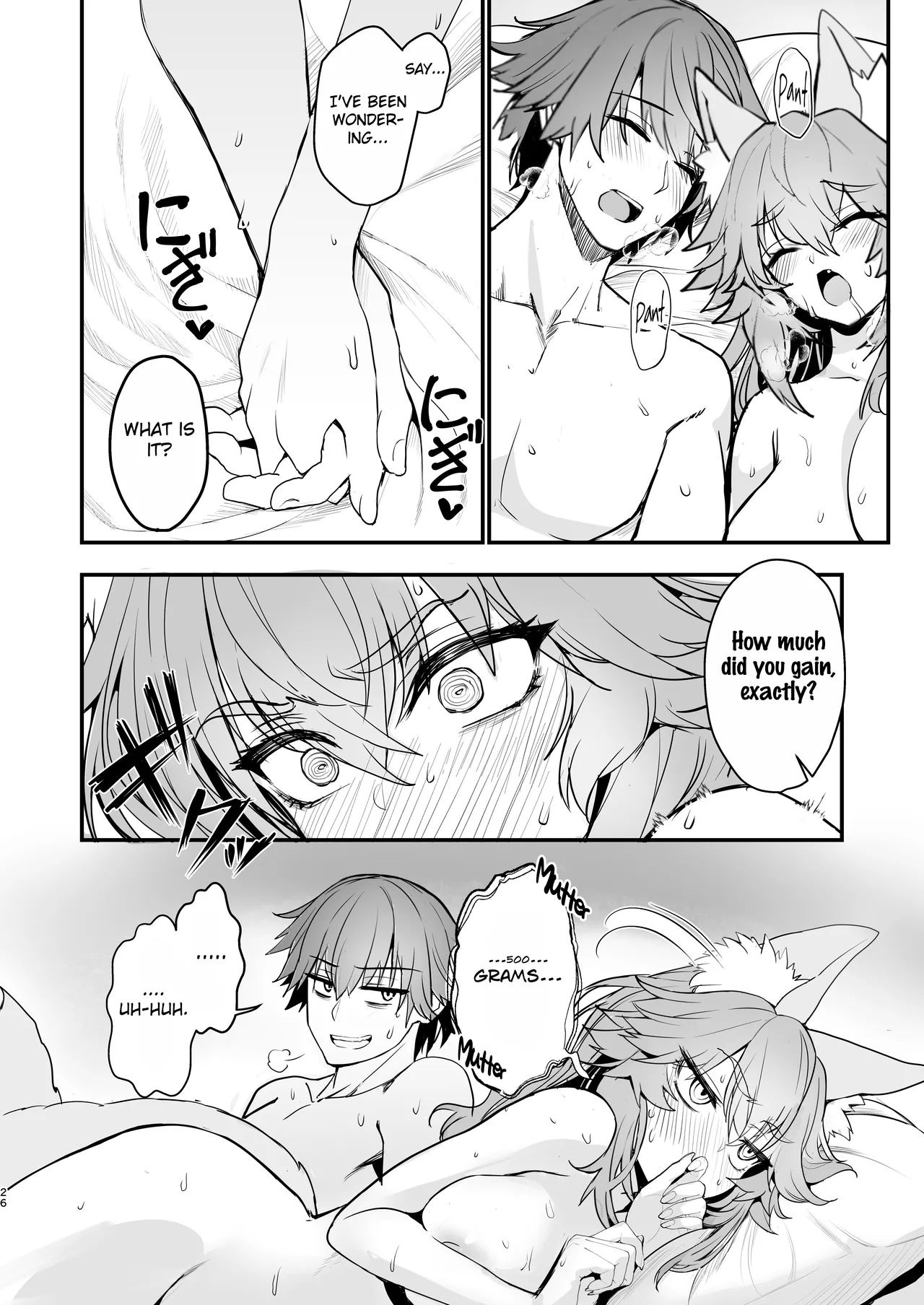 [Yamitsuki Honpo (Wise Speak)] Tamamo-san Taikei Iji Workout - Tamamo-san's Stay in Good Shape Workout (Fate/EXTRA CCC) [English] {Mant} [Digital] page 25 featuring hakuno kishinami fate extra parody - sole female sole male hentai manga - read online free