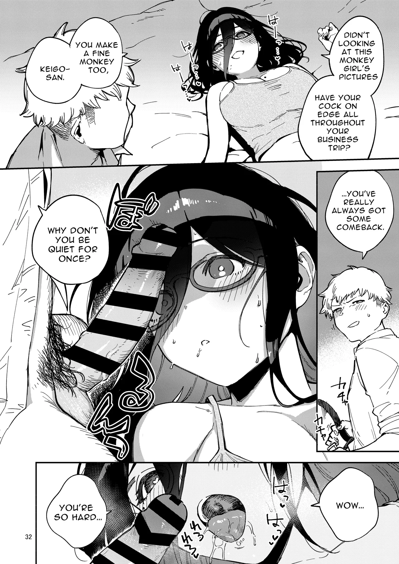 Tonari no Ayane-san Itazura Jidori to Oshioki Ecchi Hen | My Neighbor Ayane page 32 original parody - sole female sole male hentai manga - read online free