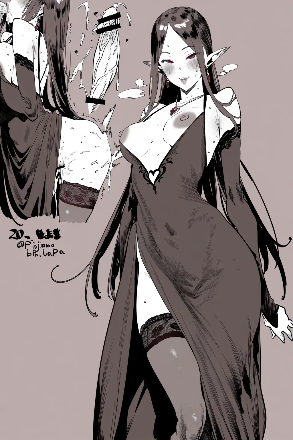 SUCCUBUS WORLD page 157 - nakadashi stockings hentai manga - read online free