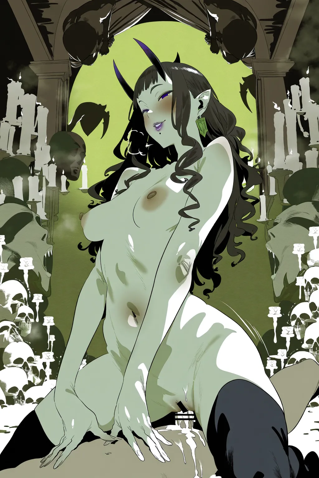 SUCCUBUS WORLD page 164 - nakadashi femdom hentai manga - read online free