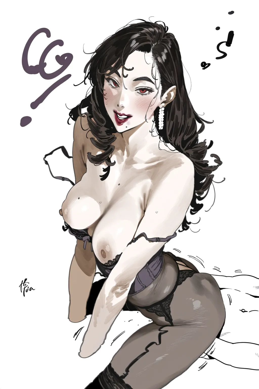 SUCCUBUS WORLD page 302 - nakadashi stockings hentai manga - read online free