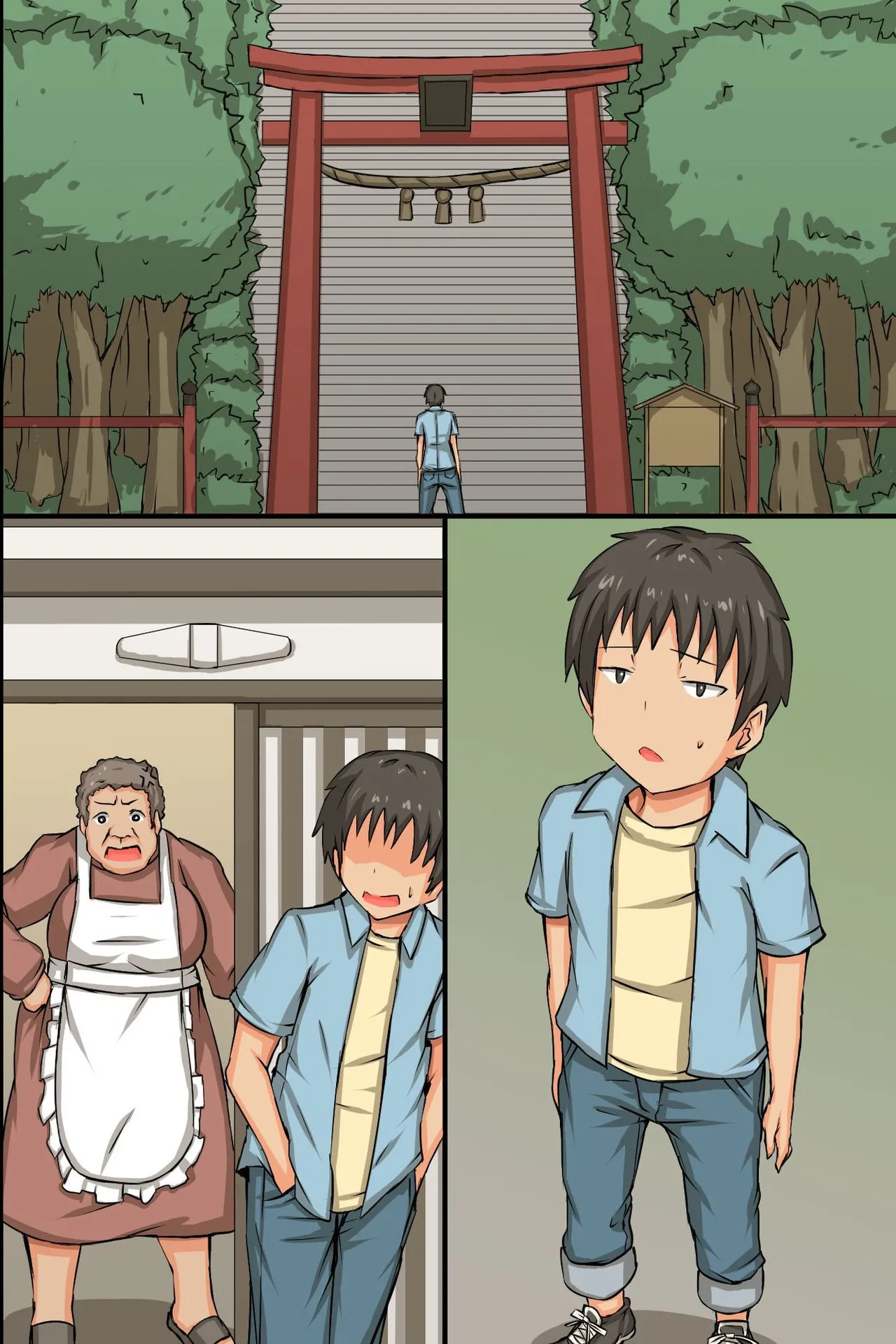 Nakadashi Kigan! Harem Jinja page 56 original parody - big breasts miko hentai manga - read online free