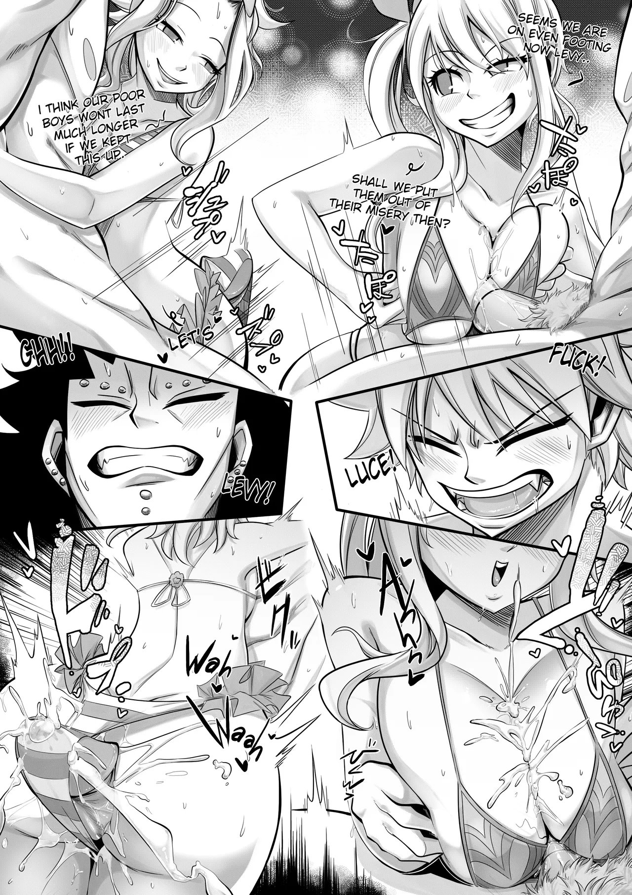Summer Dragon Taming Doujin page 12 featuring gajeel redfox fairy tail parody - squirting handjob hentai manga - read online free