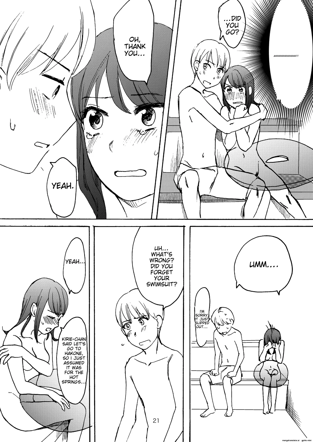 Ai no Onsen Pool | Love Hot Spring Pool page 19 original parody - hairy exhibitionism hentai manga - read online free