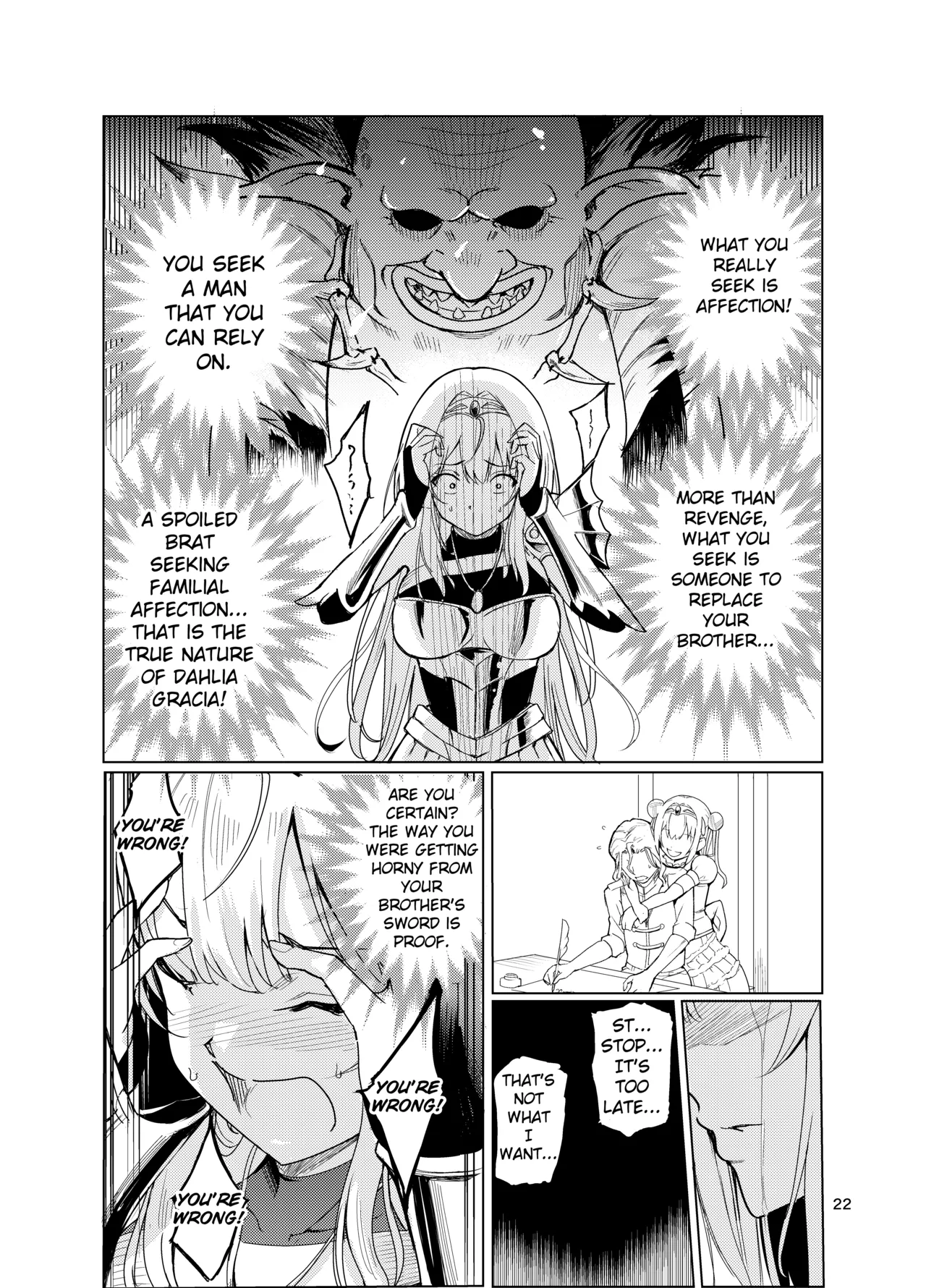 Mad Conquerer Princess, Dahlia 2 page 21 original parody - nakadashi stockings hentai manga - read online free