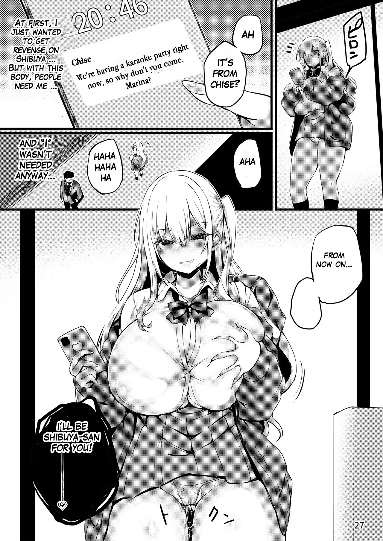 I'm gonna be Shibuya-san now page 28 original parody - big breasts schoolgirl uniform hentai manga - read online free