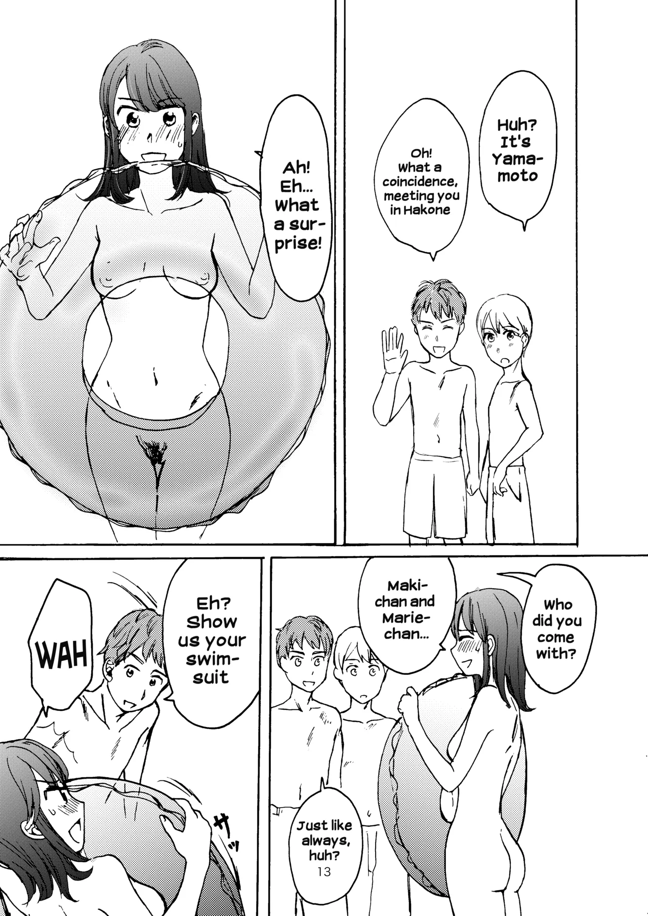 Ai no Onsen Pool | The Hot Spring Pool of Love page 11 original parody - exhibitionism nudity only hentai manga - read online free