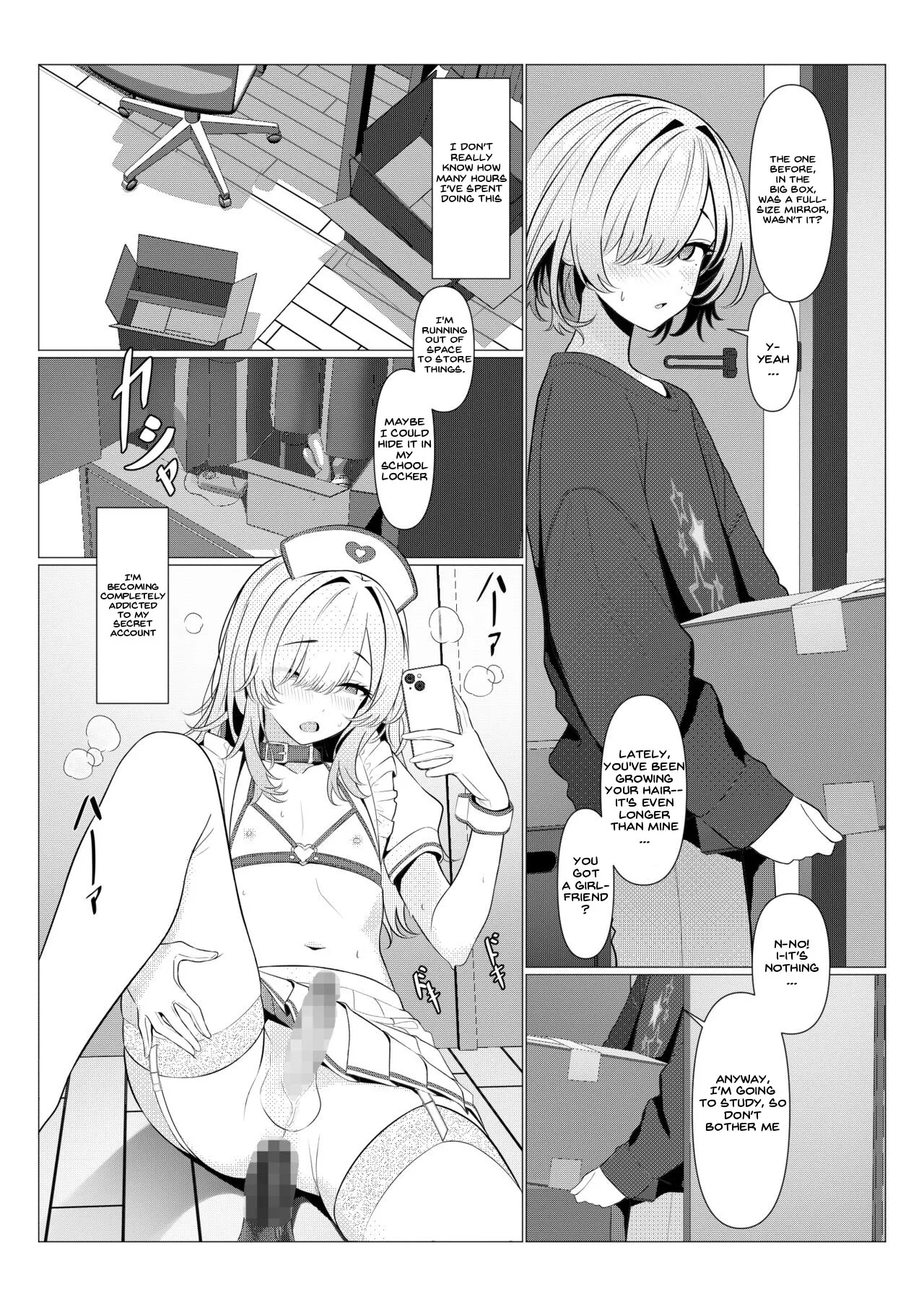 [Oden Ohgan (TuriSasu)] Hayato-sensei no Mesu-ka Karute Daigaku-hen | Dr. Hayato's Feminization Medical Record ~University Edition~ [English] [Mk45 Translation] [Digital] page 39 original parody - masturbation schoolgirl uniform hentai manga - read online free