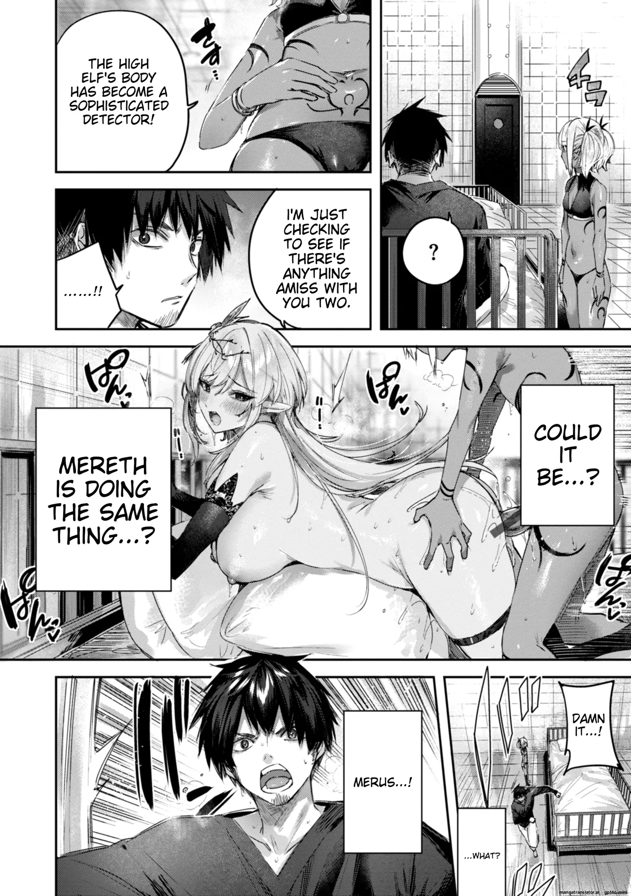 Dokushin Hunter no Deai wa Elf no Mori de | The Single Hunter Meets Girl in The Elven Forest page 111 - rough translation big breasts hentai manga - read online free