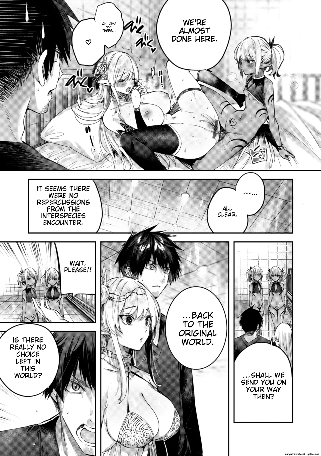 Dokushin Hunter no Deai wa Elf no Mori de | The Single Hunter Meets Girl in The Elven Forest page 112 - elf big breasts hentai manga - read online free
