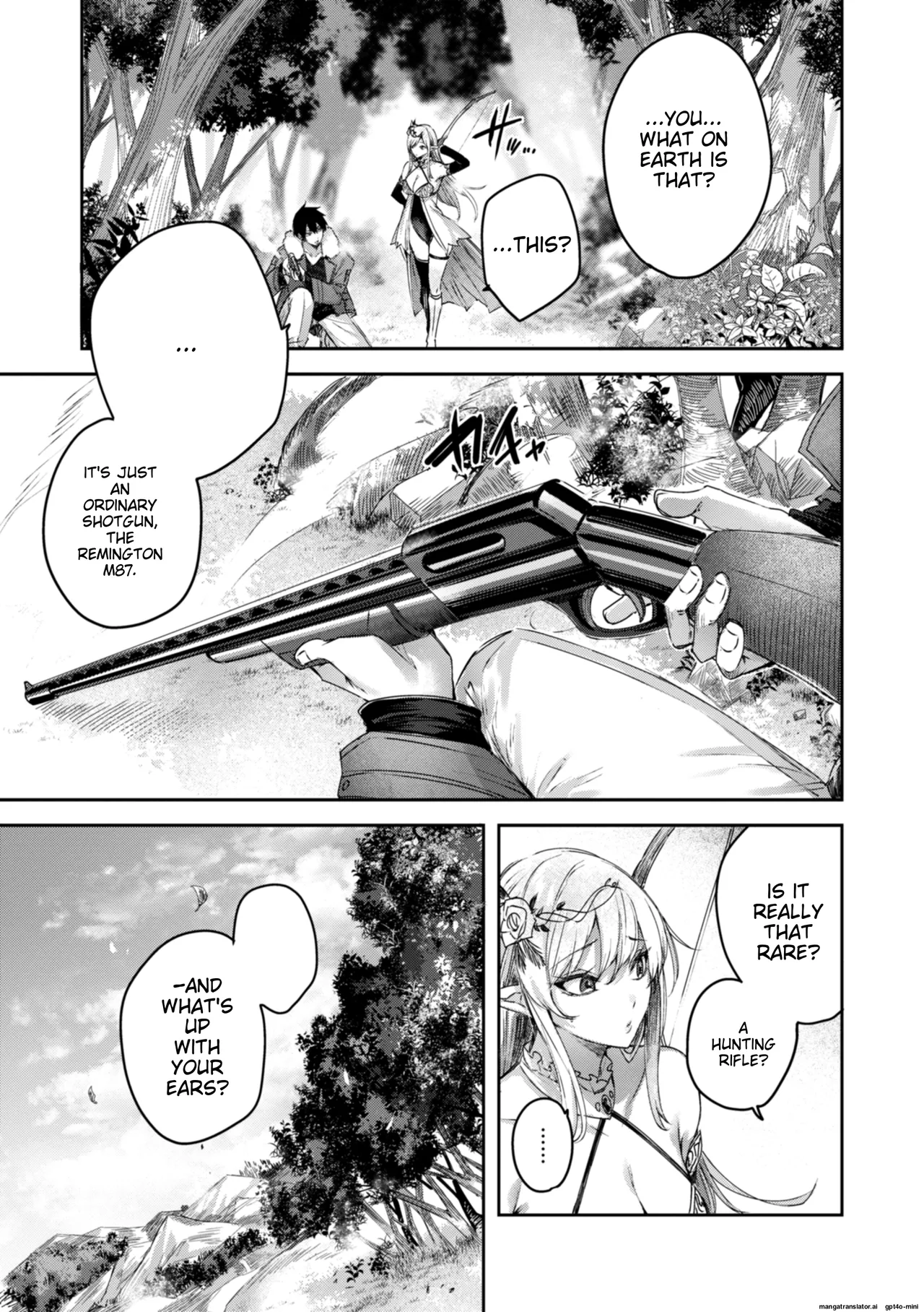 Dokushin Hunter no Deai wa Elf no Mori de | The Single Hunter Meets Girl in The Elven Forest page 12 - rough translation big breasts hentai manga - read online free