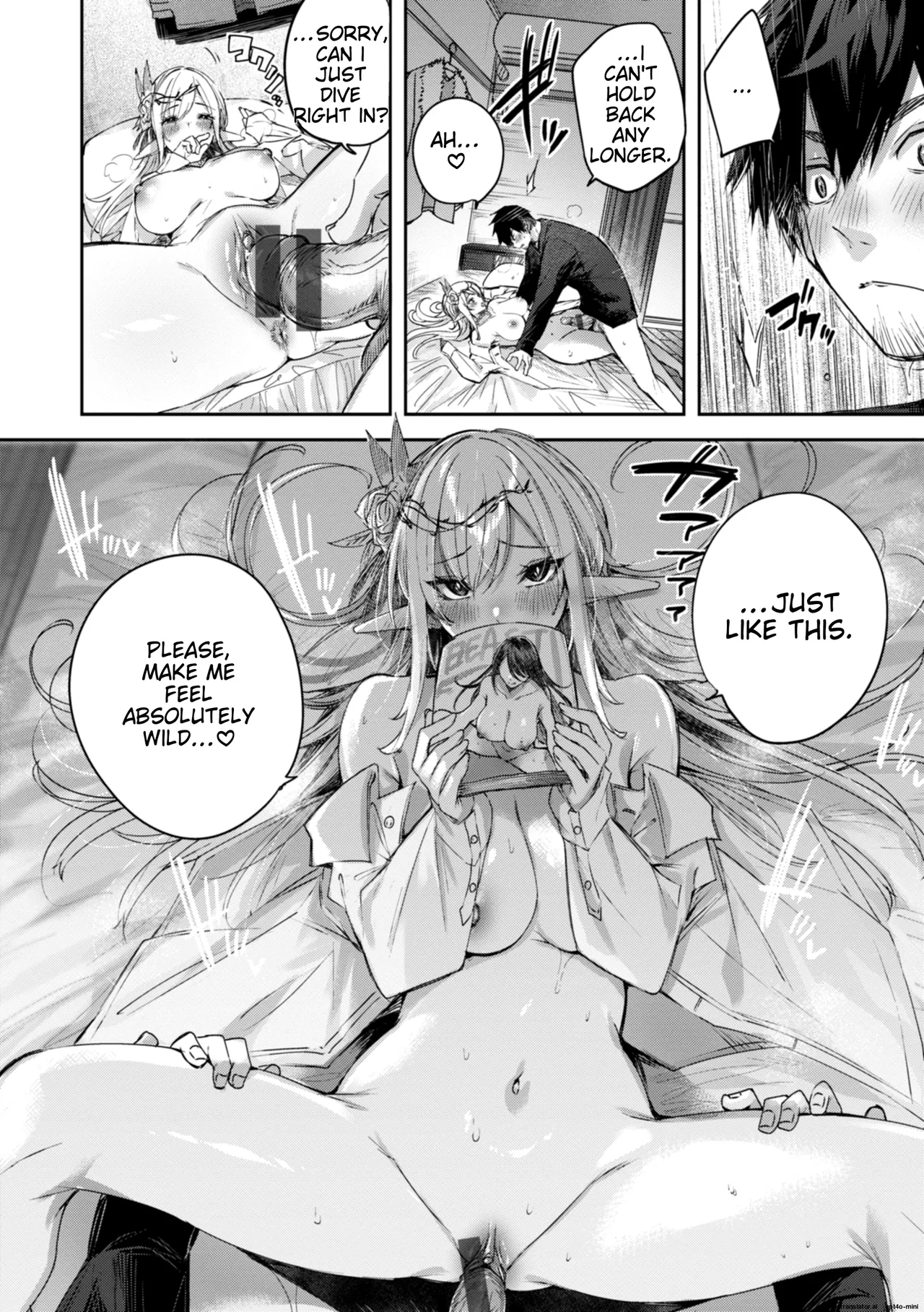 Dokushin Hunter no Deai wa Elf no Mori de | The Single Hunter Meets Girl in The Elven Forest page 69 - rough translation big breasts hentai manga - read online free
