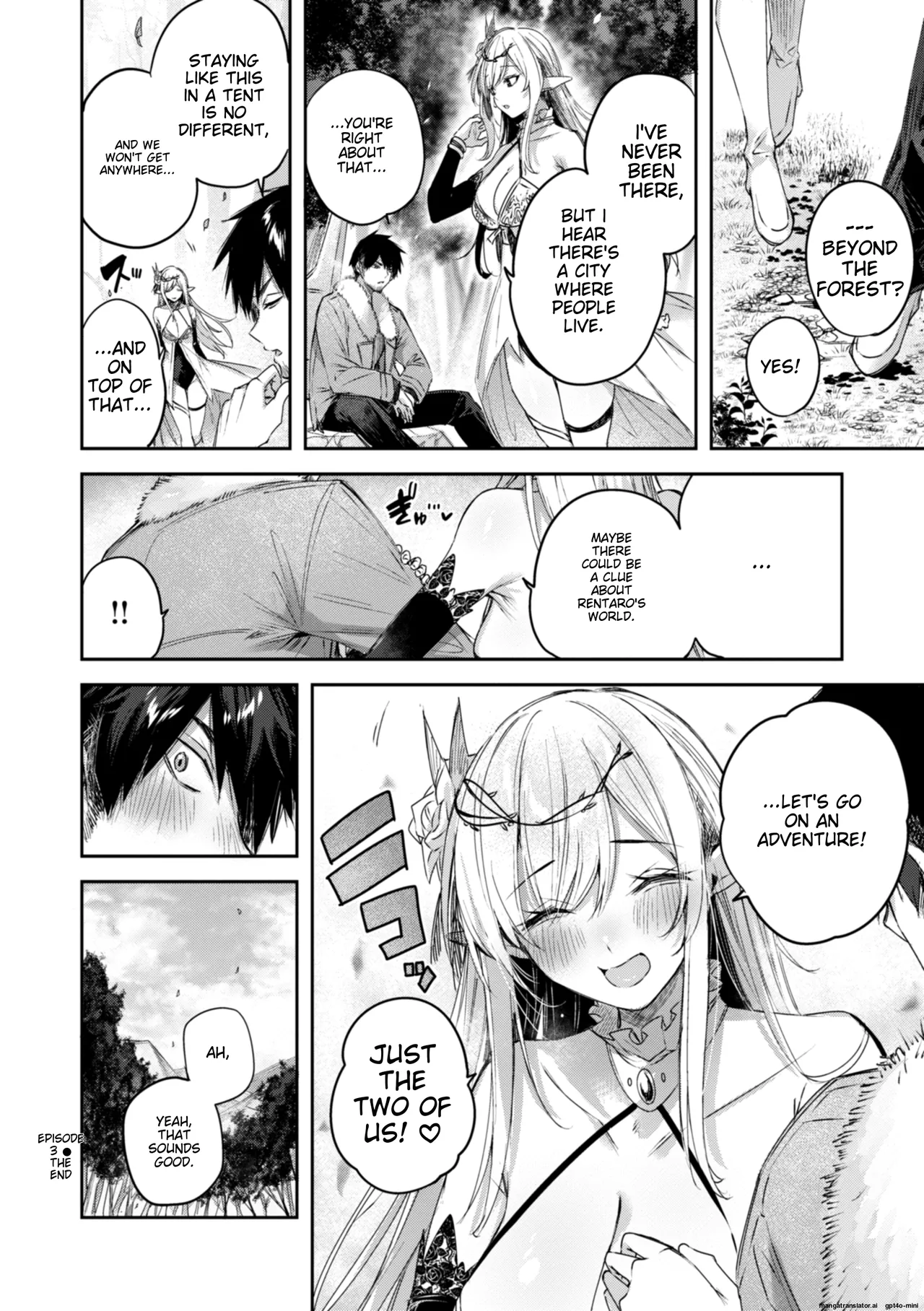 Dokushin Hunter no Deai wa Elf no Mori de | The Single Hunter Meets Girl in The Elven Forest page 77 - elf big breasts hentai manga - read online free