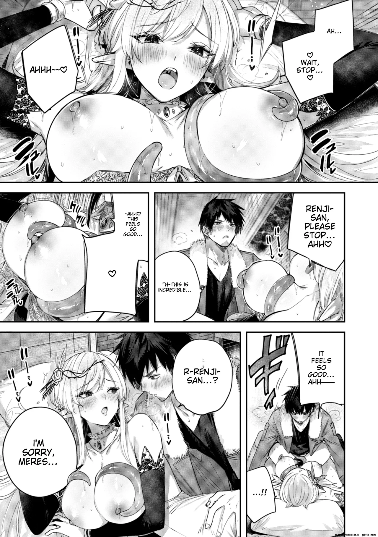 Dokushin Hunter no Deai wa Elf no Mori de | The Single Hunter Meets Girl in The Elven Forest page 94 - elf big breasts hentai manga - read online free